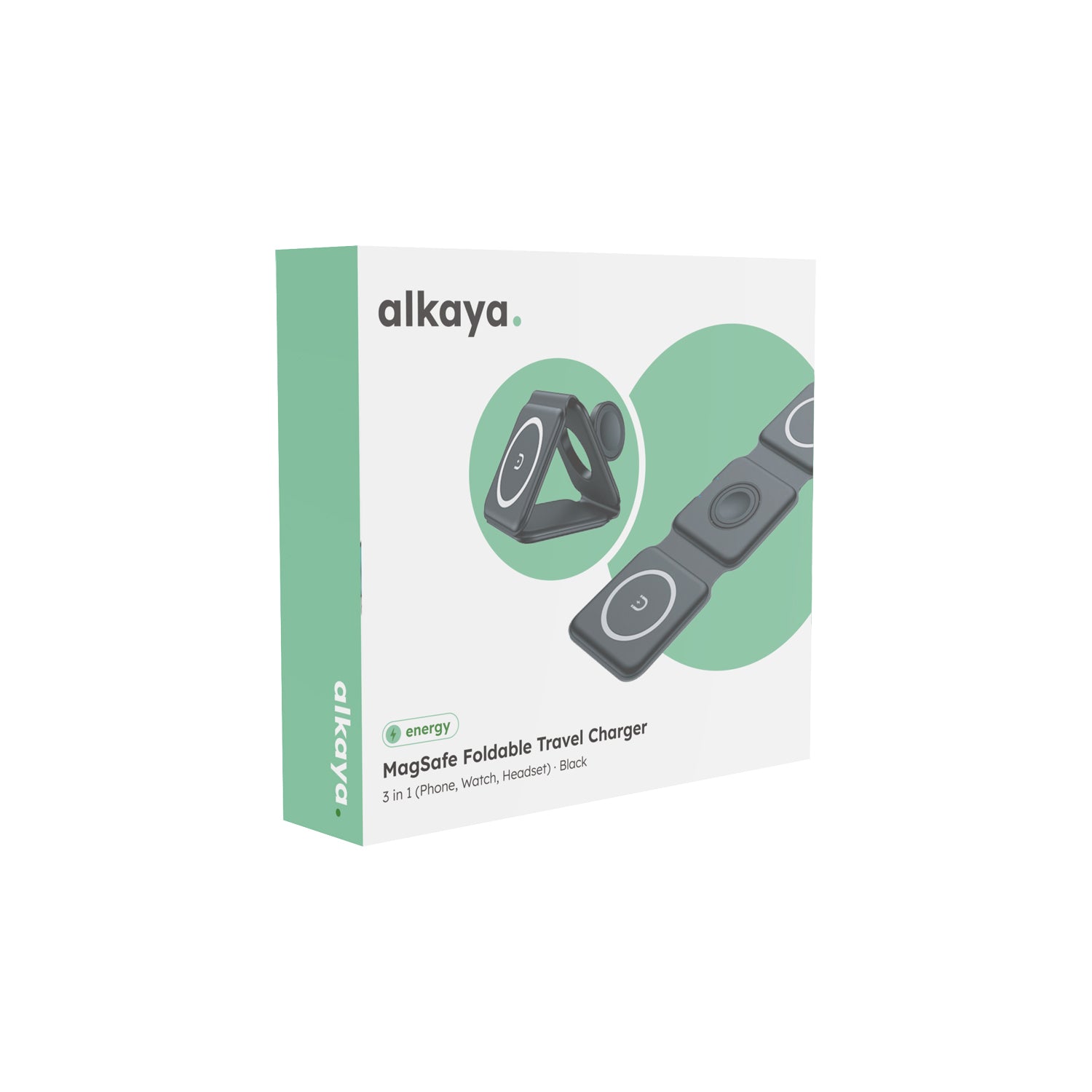 Flex Fold MagSafe Reise Ladegerät Faltbar 3 in 1: Handy, Smartwatch und Headset