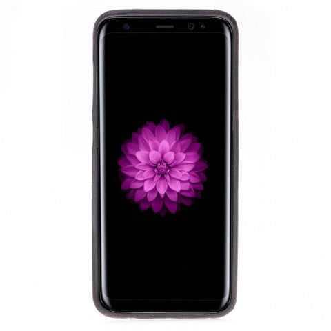 Leder Ultra Cover mit Kreditkartenhalter für Samsung S8 - Lila