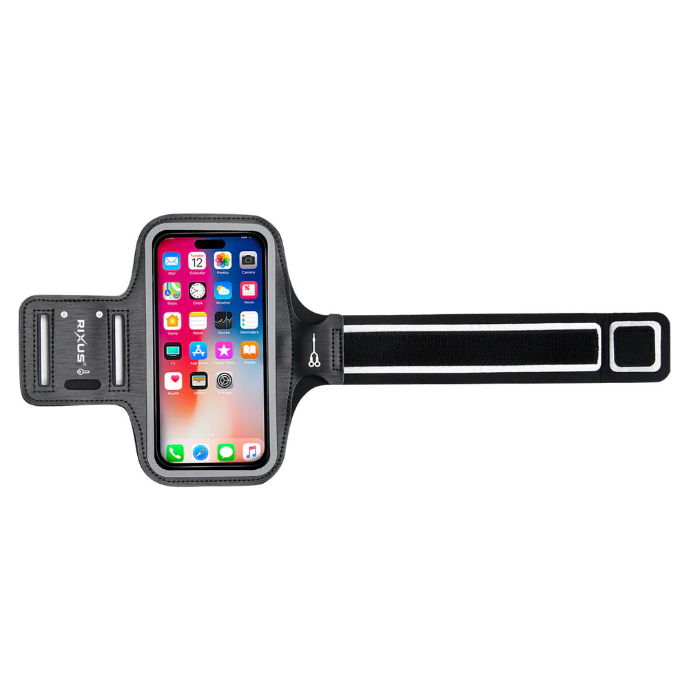 Rixus RXSP03 Grösse XL Ultra-Robustes Sportarmband – Schwarz