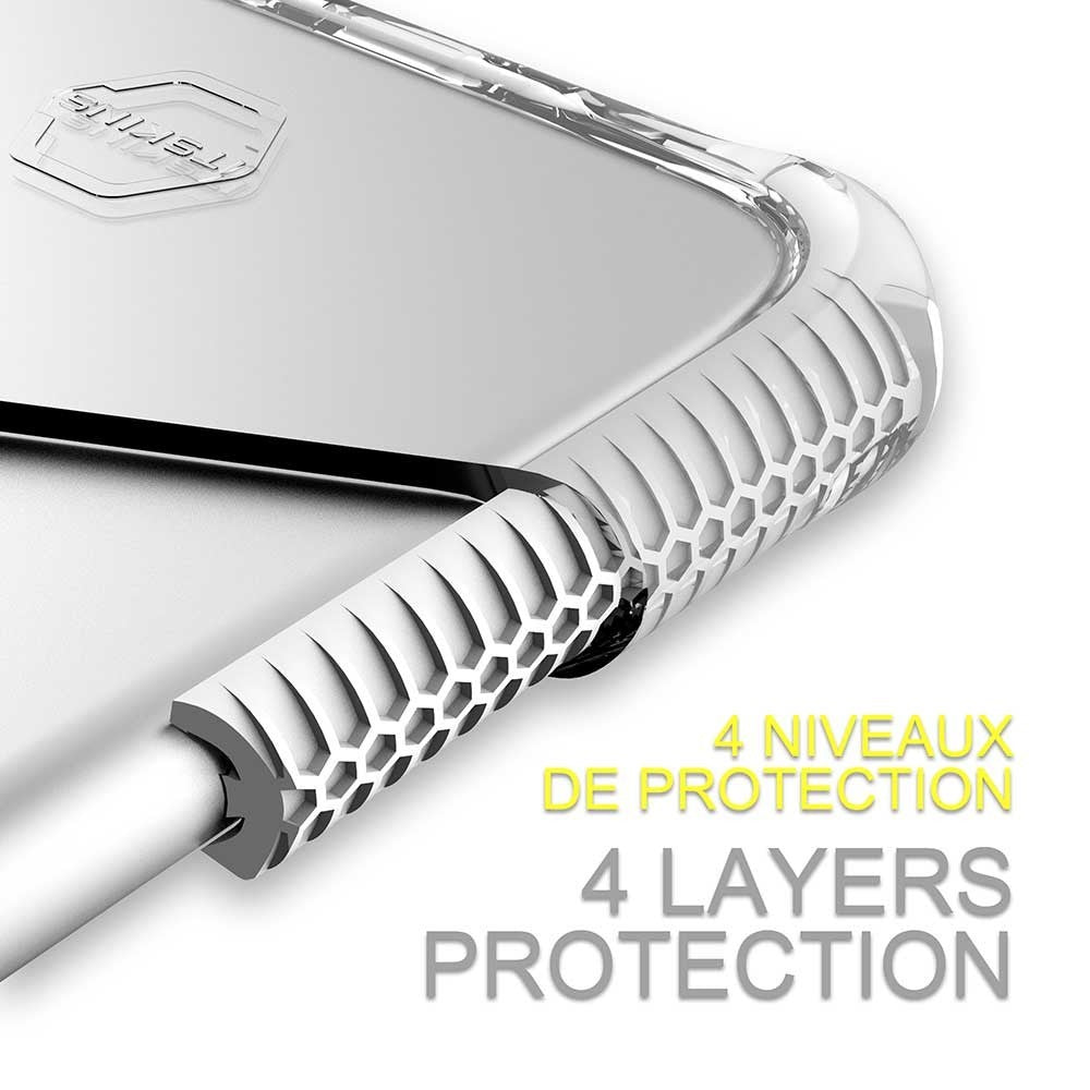 ITSkins - iPhone Xs / X Supreme Schutz Hardcase Hülle (Fallschutz 3 Meter) - Transparent