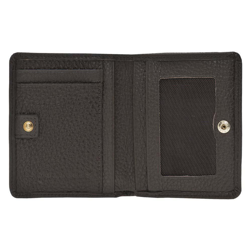 Fabio Handgefertigte Echtleder-Kompaktbörse mit Münzfach