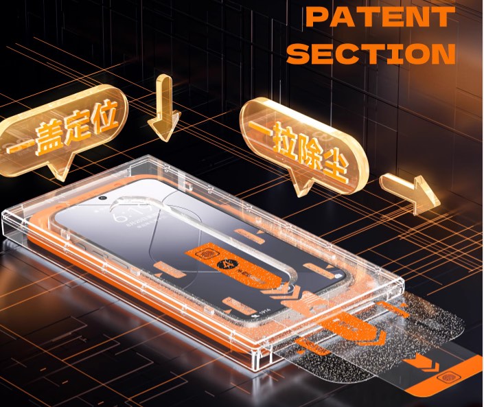 Magic Echt Glas 9H Anti Spy Privacy Panzerglas mit Anbringhilfe für iPhone