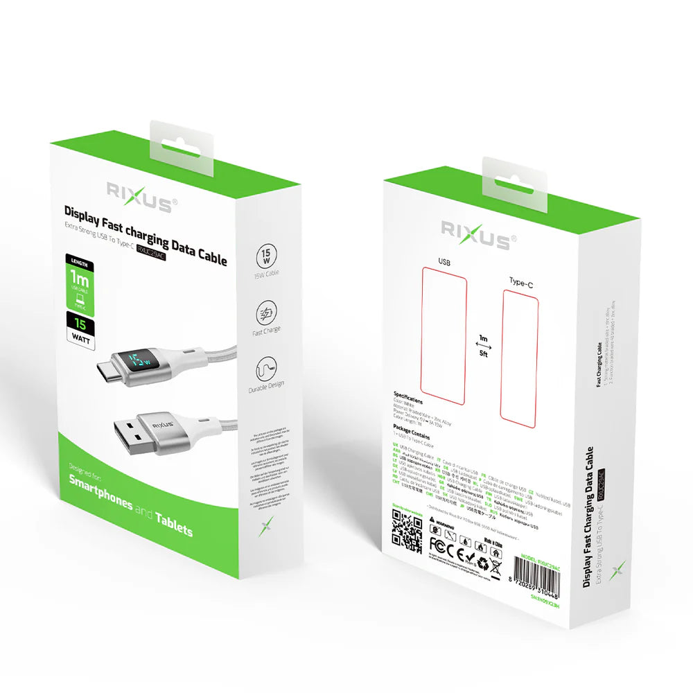 Rixus RXHC140 140W GaN-Technologie 3-Ausgang Schnellladegerät-Adapter – Weiß