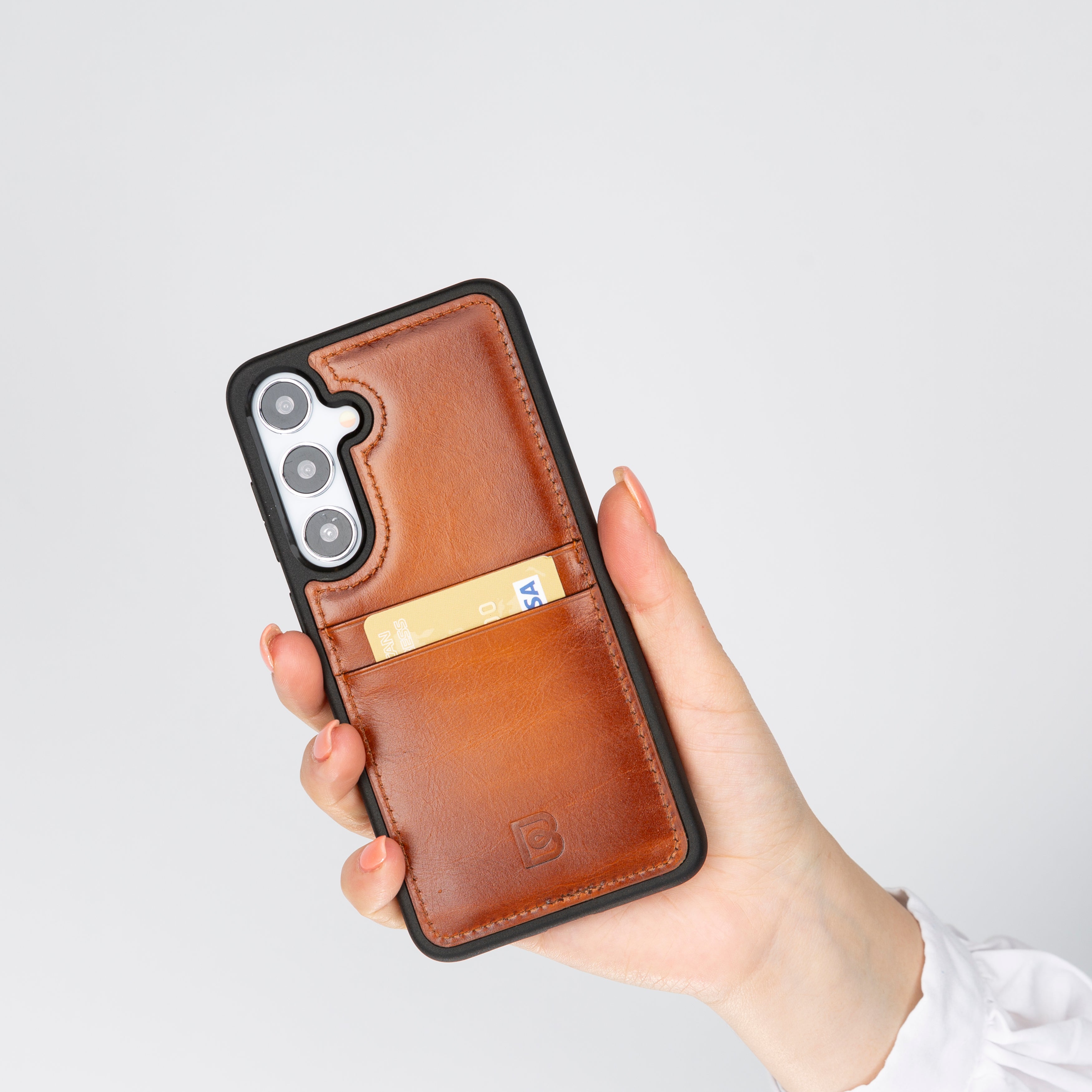 Samsung Galaxy S25 Plus Lederhülle mit Kartenhalter