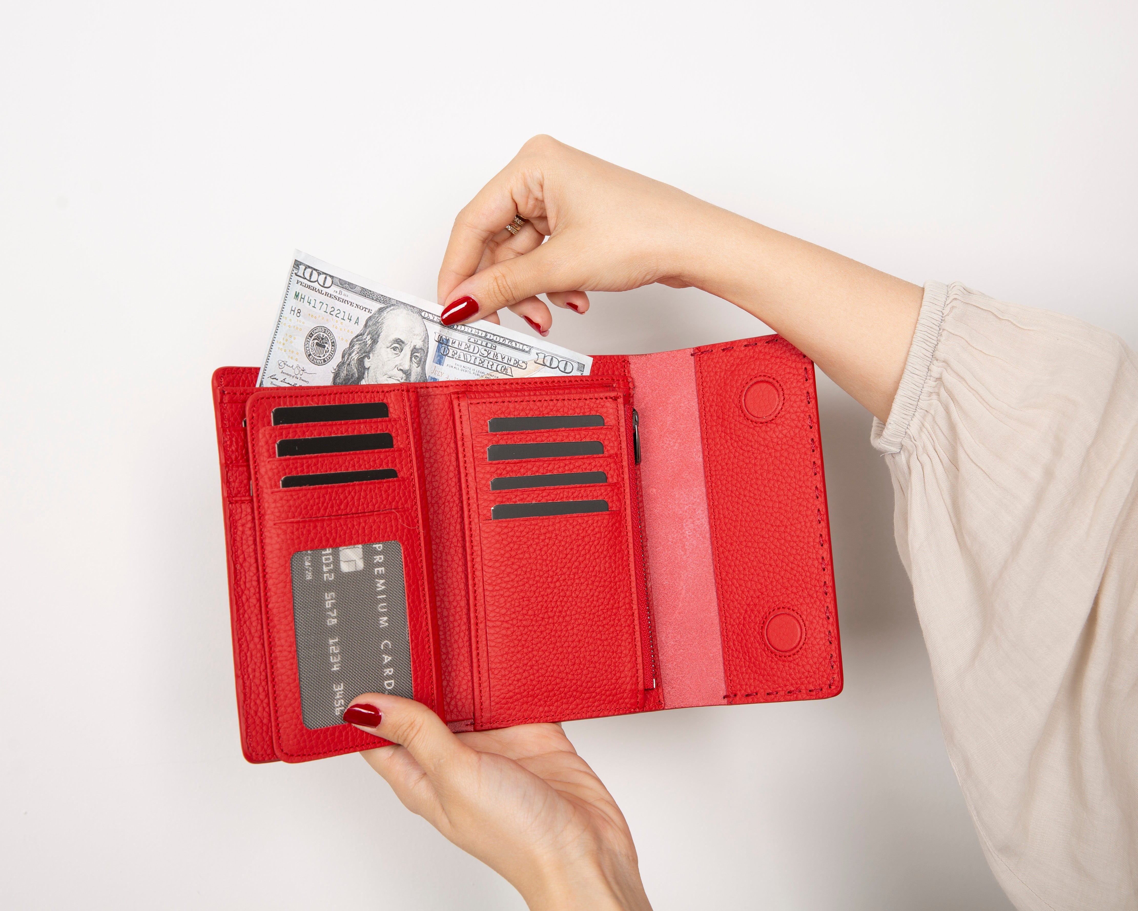 Linea Leder Portemonnaie für Frauen