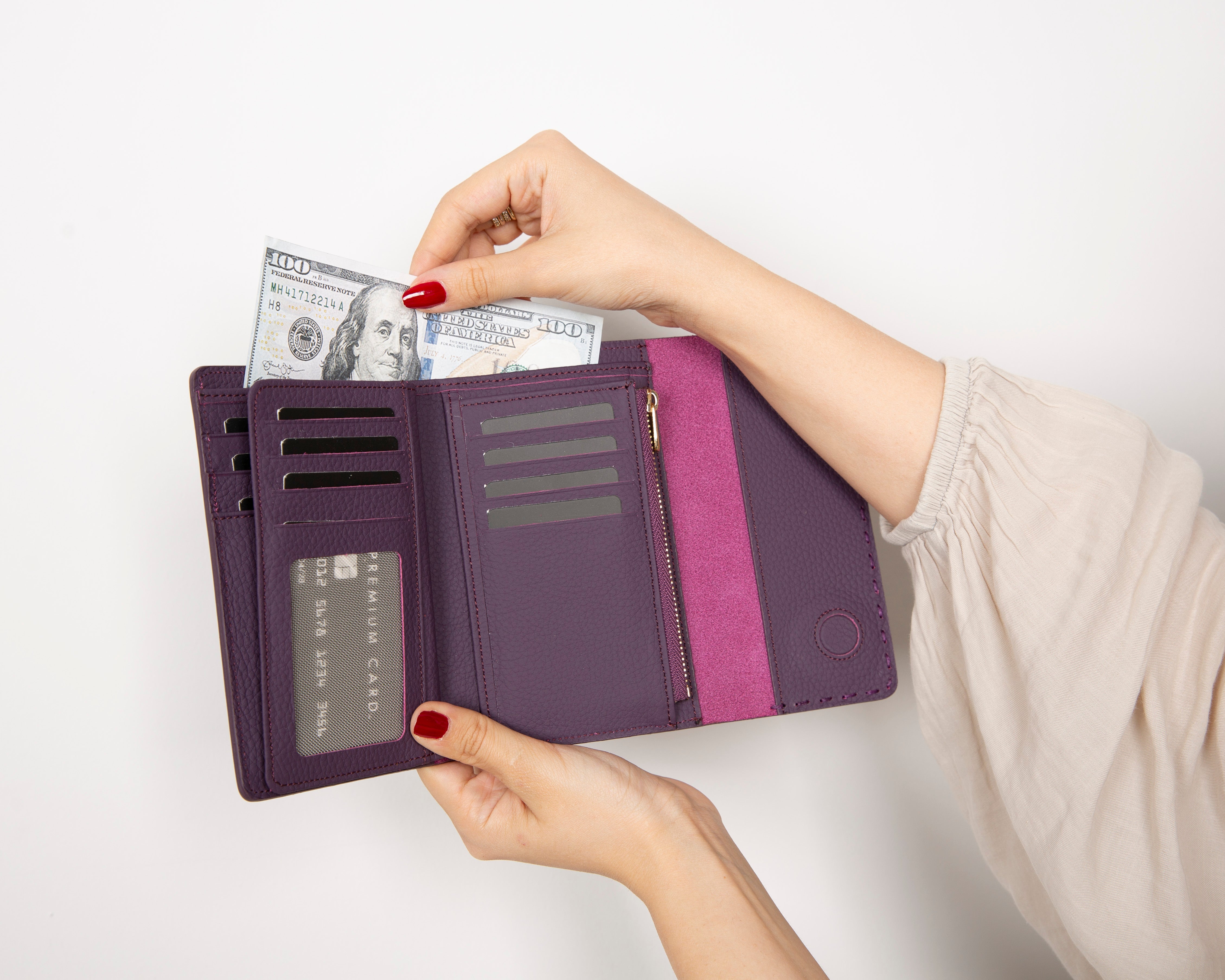 Linea Leder Portemonnaie für Frauen