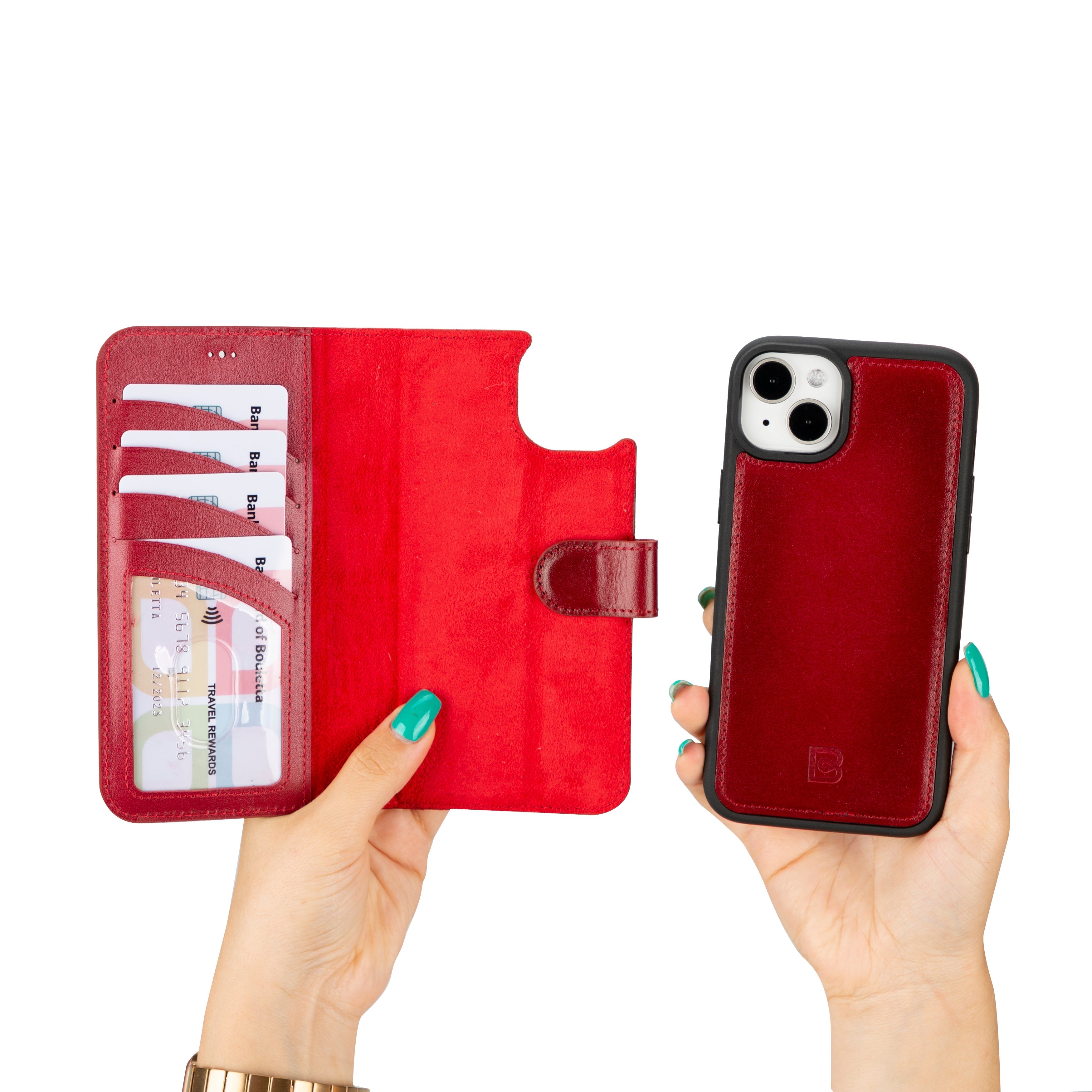 iPhone 16 abnehmbare Lederhülle mit MagSafe