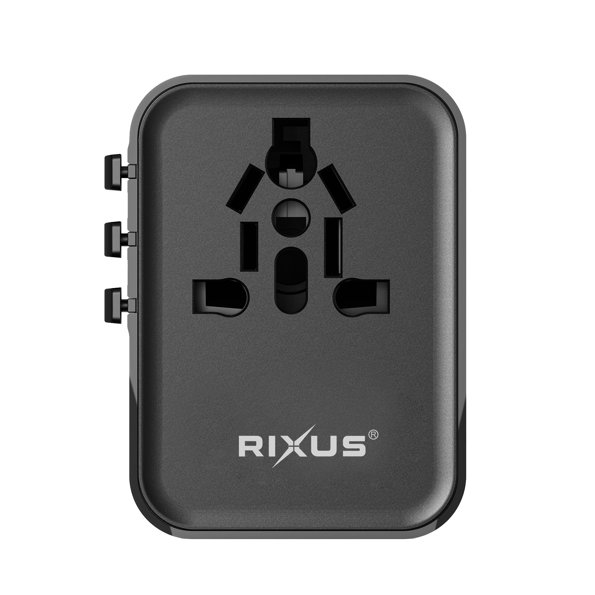 Universeller Reiseadapter Travel Reise 25W Adapter USB-A & USB-C PD für 150+ Länder – Schwarz