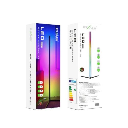 RGB-Stehlampe LED Eckleuchte Mit Fernbedienung und Musik-Sync