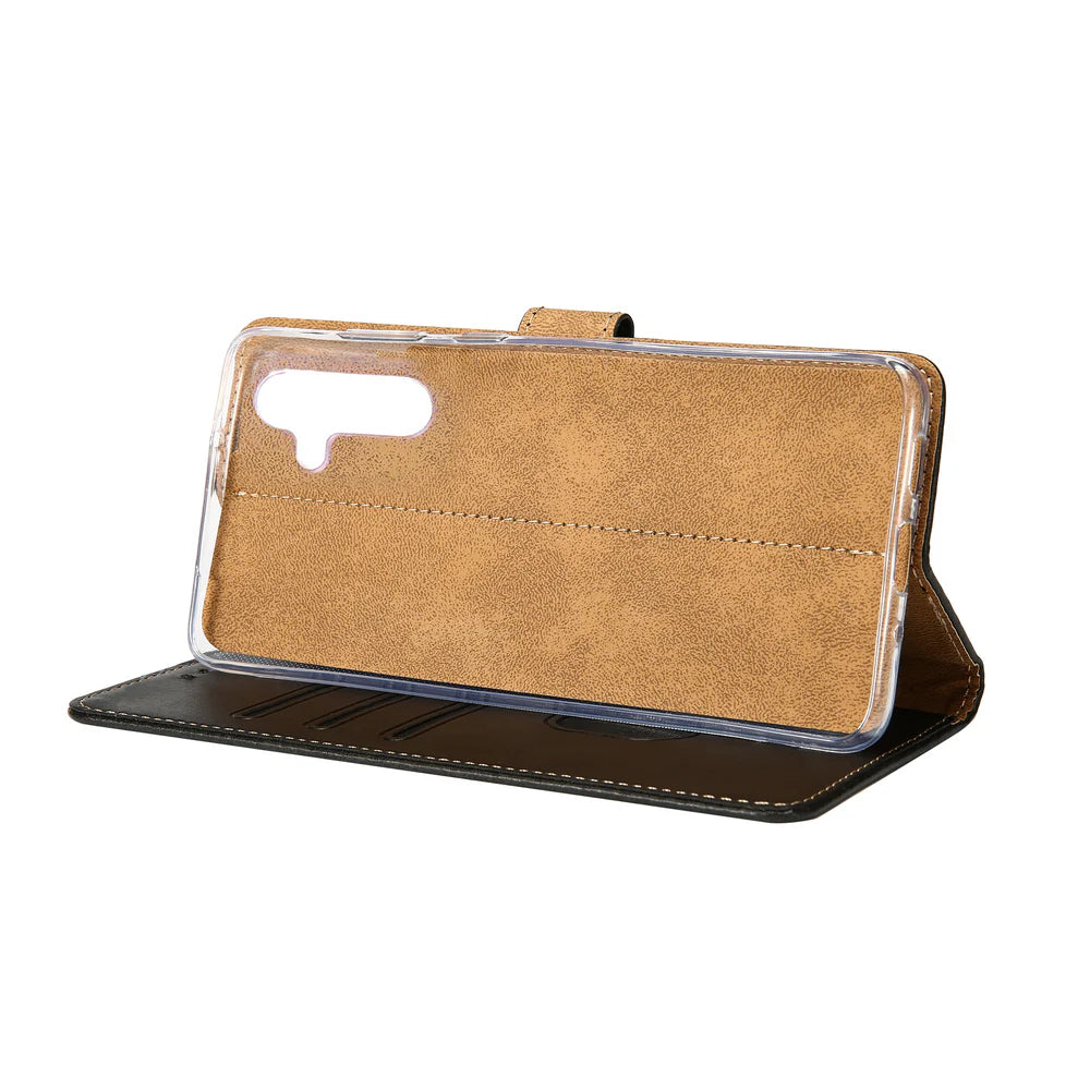 Rixus Bookcase For Samsung Galaxy A16 A166E Black