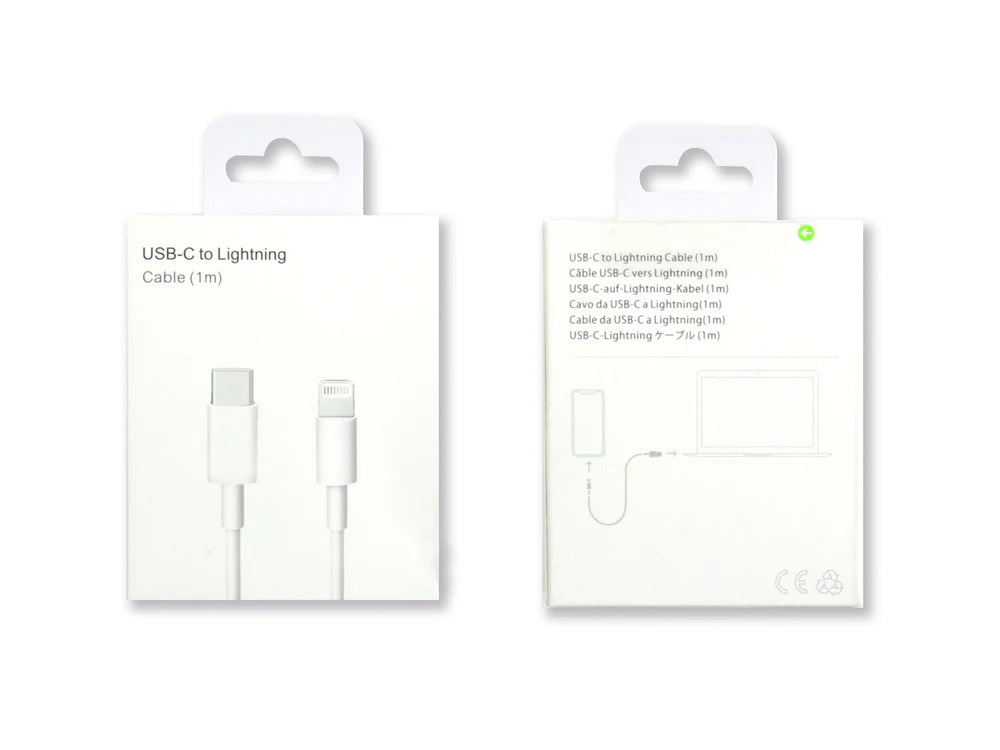 USB-C auf Lightning Kabel fuer Apple (1m) – mit Verpackung