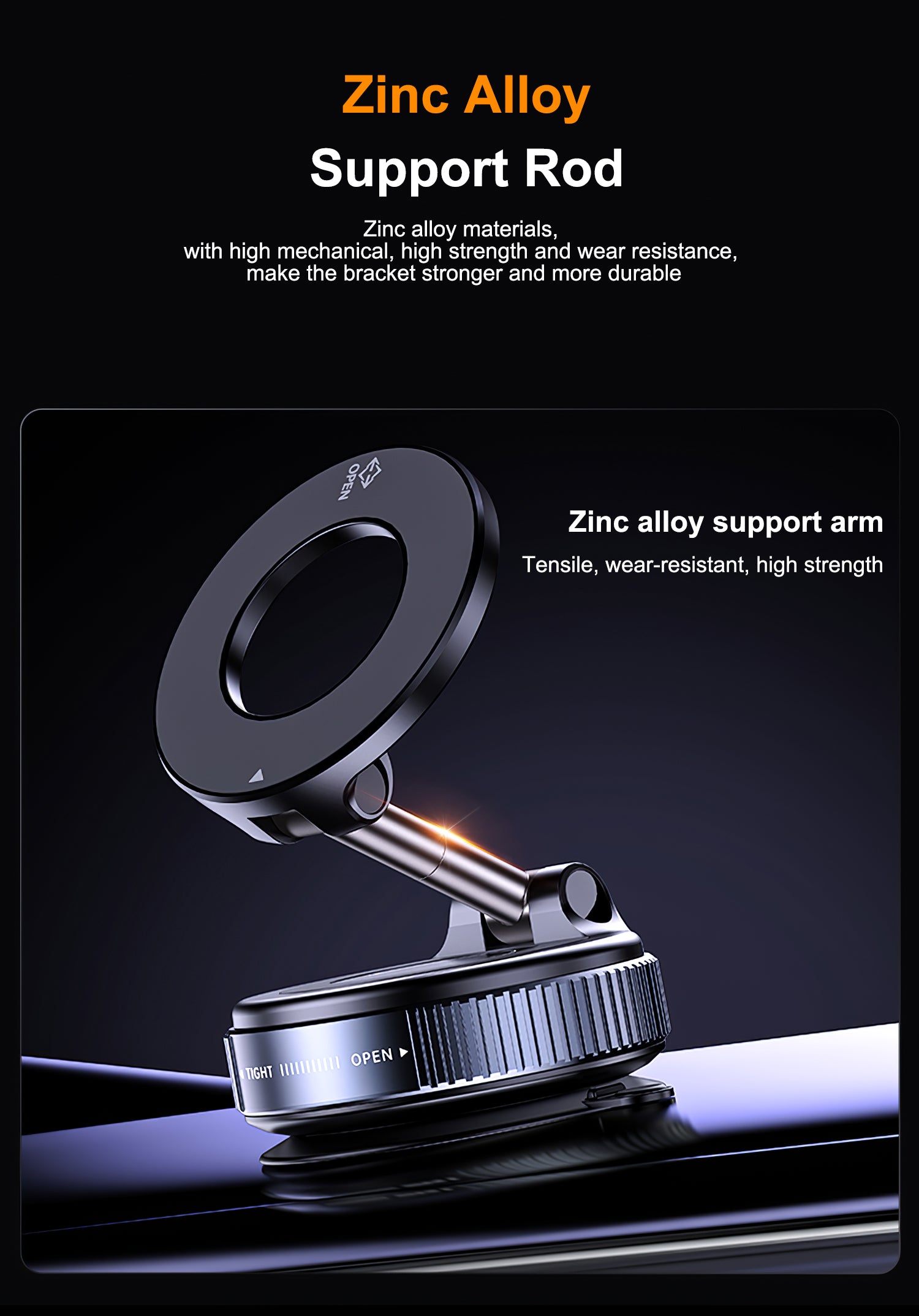 Premium Magnetische Faltbare Handyhalterung – 360° Drehbar, Starker Saugnapf für Auto, Schreibtisch & Zuhause