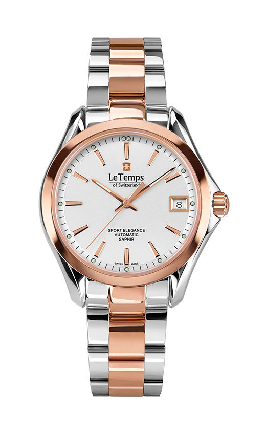 Sport Elegance Lady 33 Automatik Damenuhr mit silbernem Edelstahlarmband