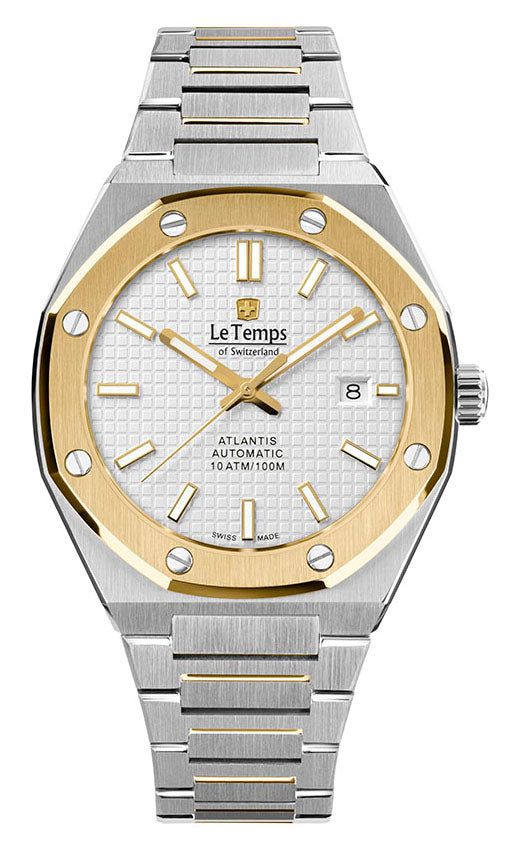 Atlantis Gent Automatik Herrenuhr mit vergoldetem Edelstahlarmband