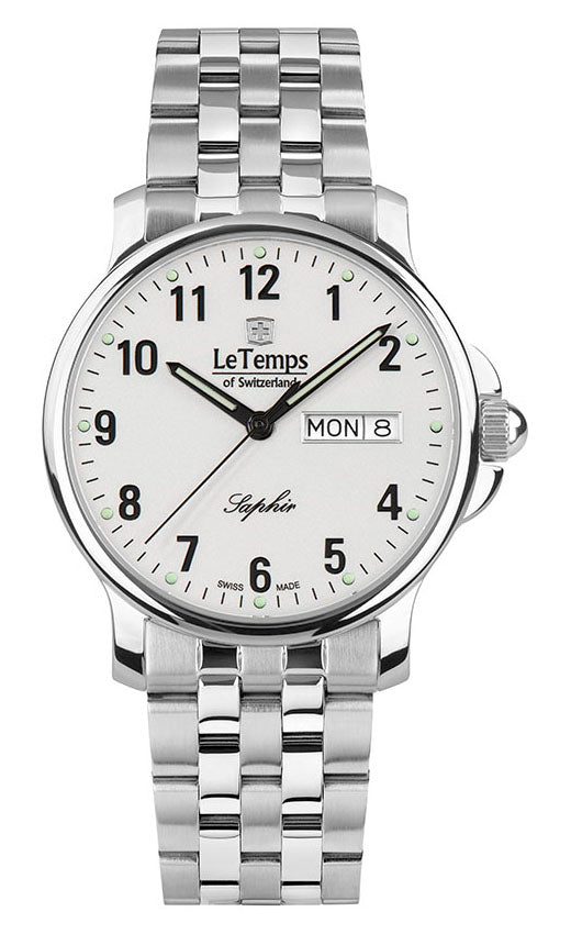 Zafira Gent Herrenuhr mit silbernem Edelstahlarmband – Saphirglas
