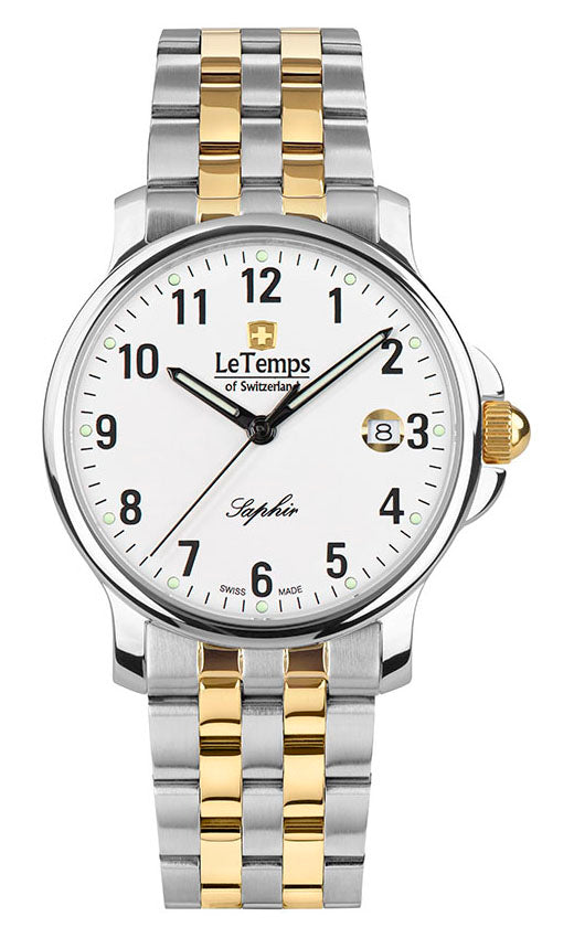 Zafira Gent Herrenuhr mit silbernem Edelstahlarmband – Saphirglas