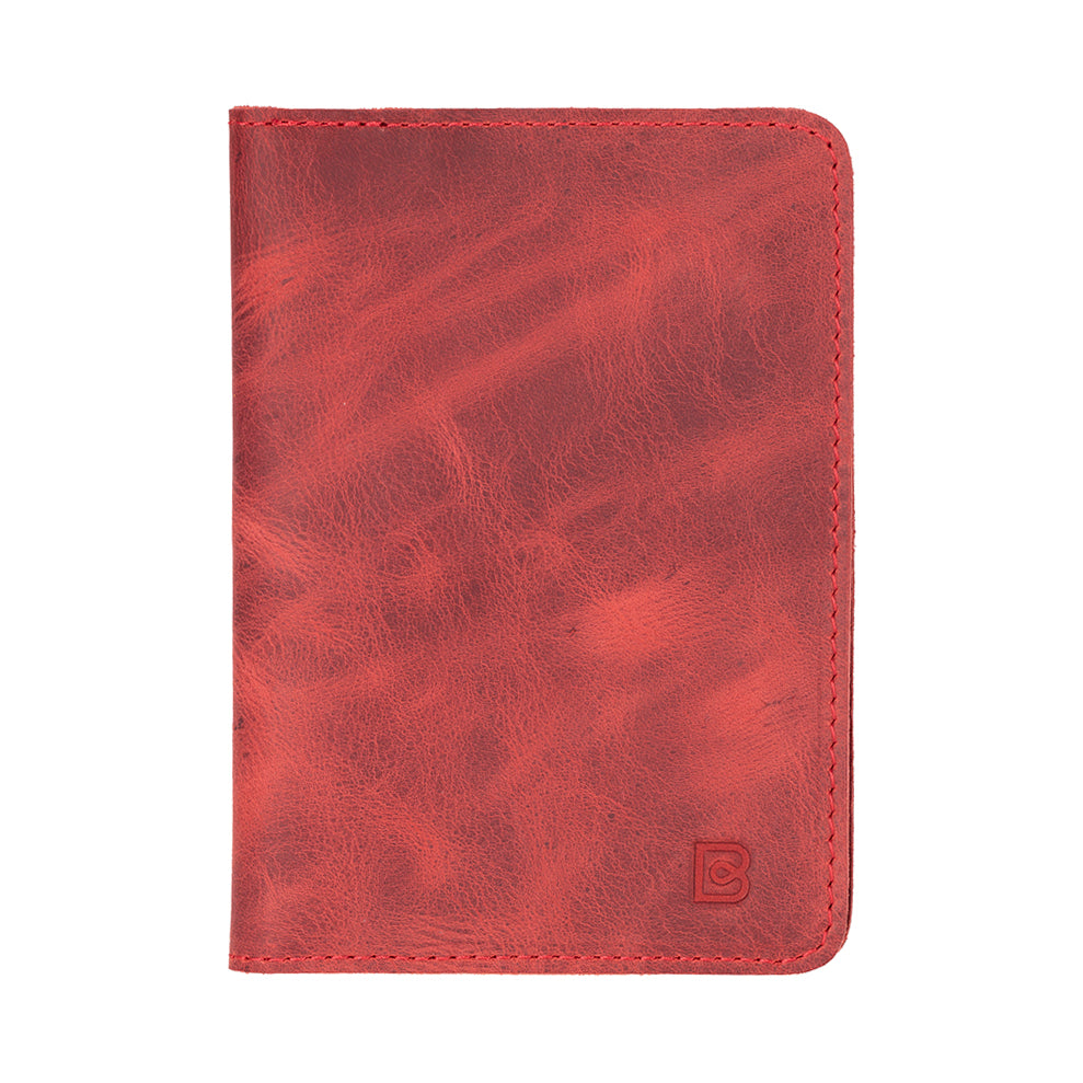 Reisepass Echt Leder Schutzhülle Passport Etui mit kartenfach Handmade