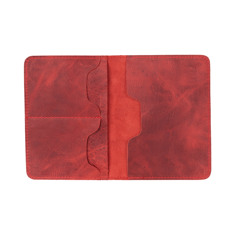 Reisepass Echt Leder Schutzhülle Passport Etui mit kartenfach Handmade