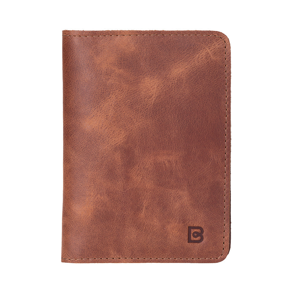 Reisepass Echt Leder Schutzhülle Passport Etui mit kartenfach Handmade