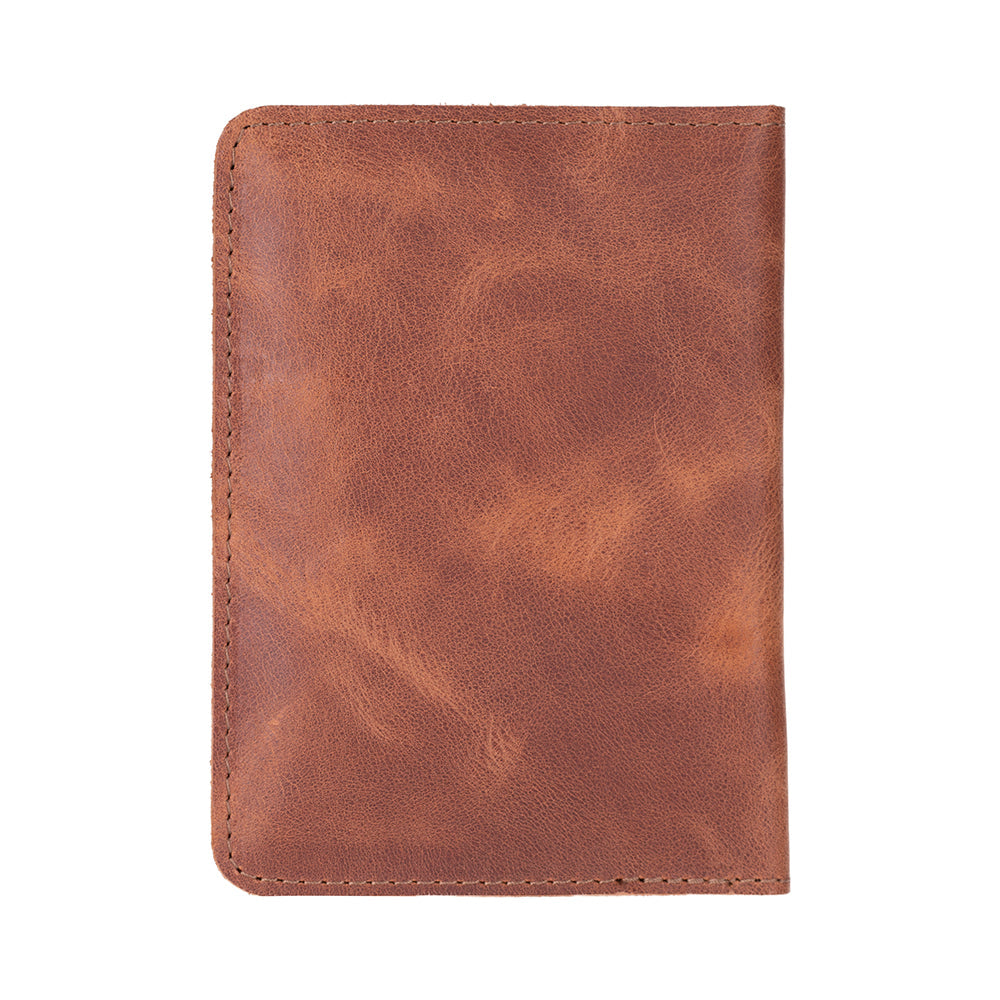 Reisepass Echt Leder Schutzhülle Passport Etui mit kartenfach Handmade