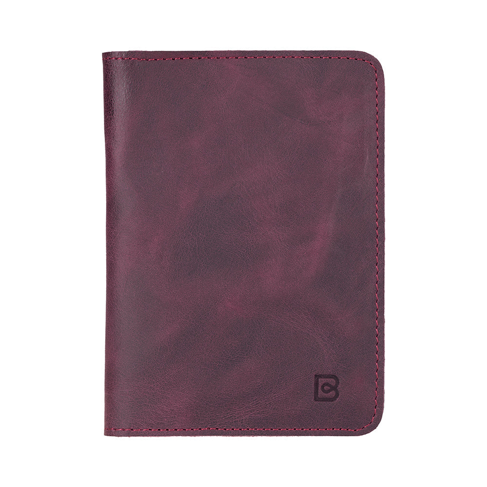 Reisepass Echt Leder Schutzhülle Passport Etui mit kartenfach Handmade