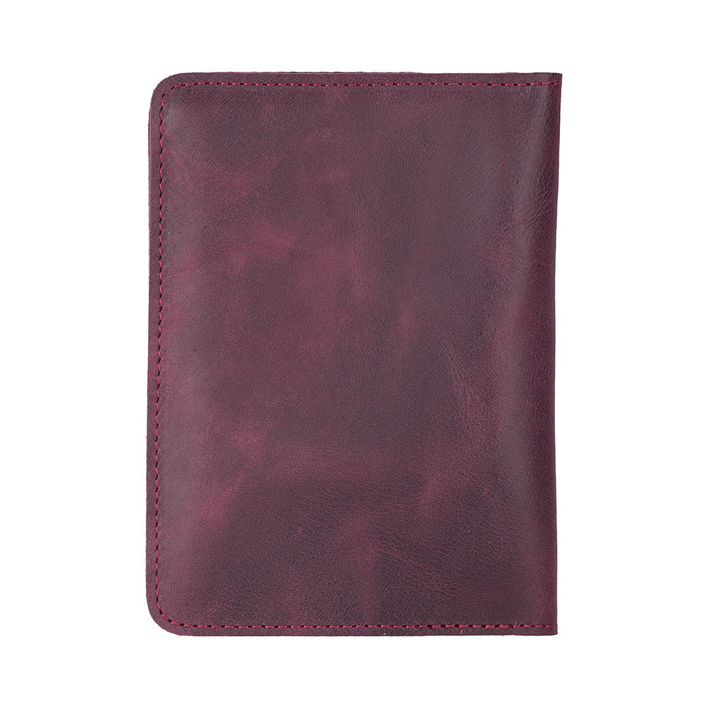 Reisepass Echt Leder Schutzhülle Passport Etui mit kartenfach Handmade