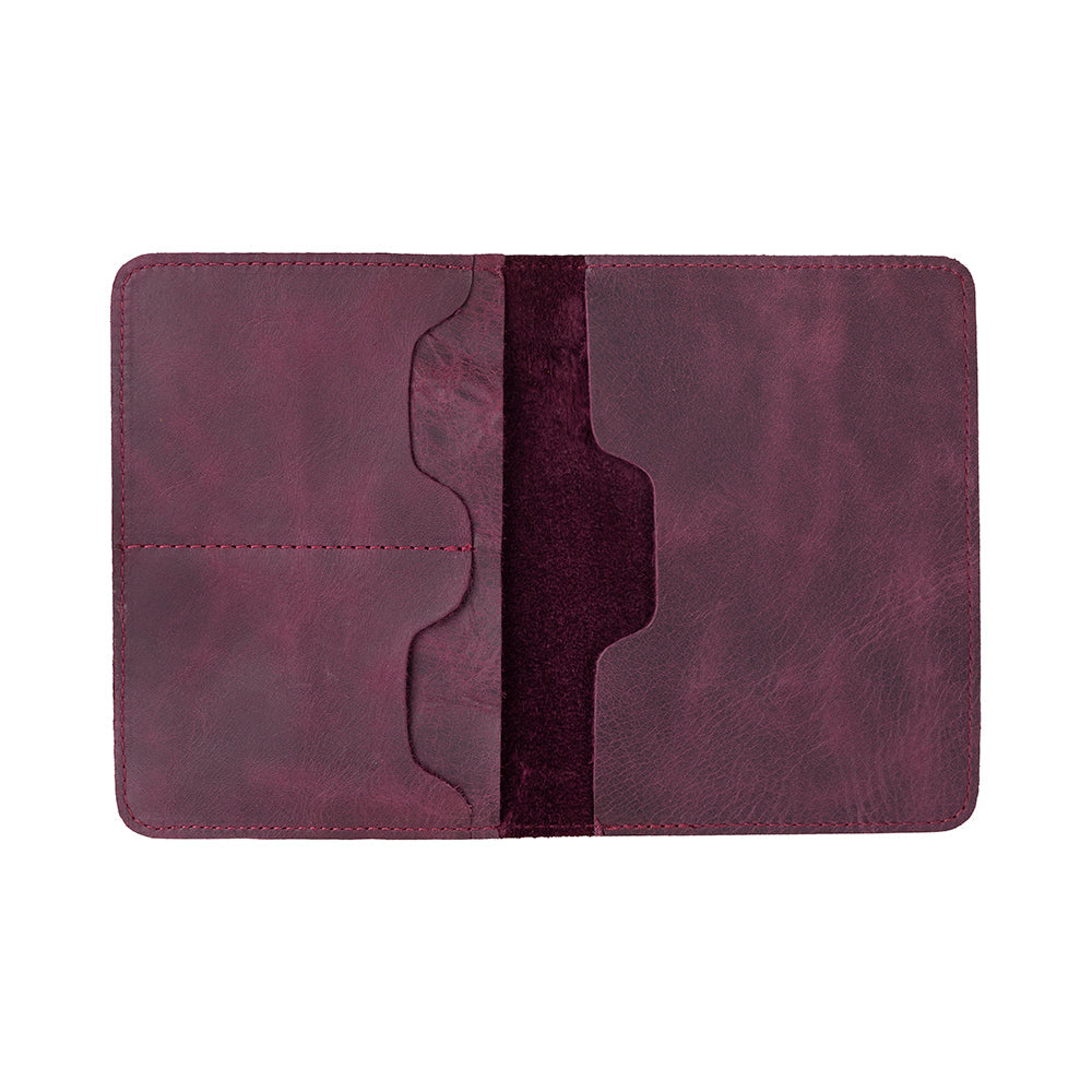 Reisepass Echt Leder Schutzhülle Passport Etui mit kartenfach Handmade