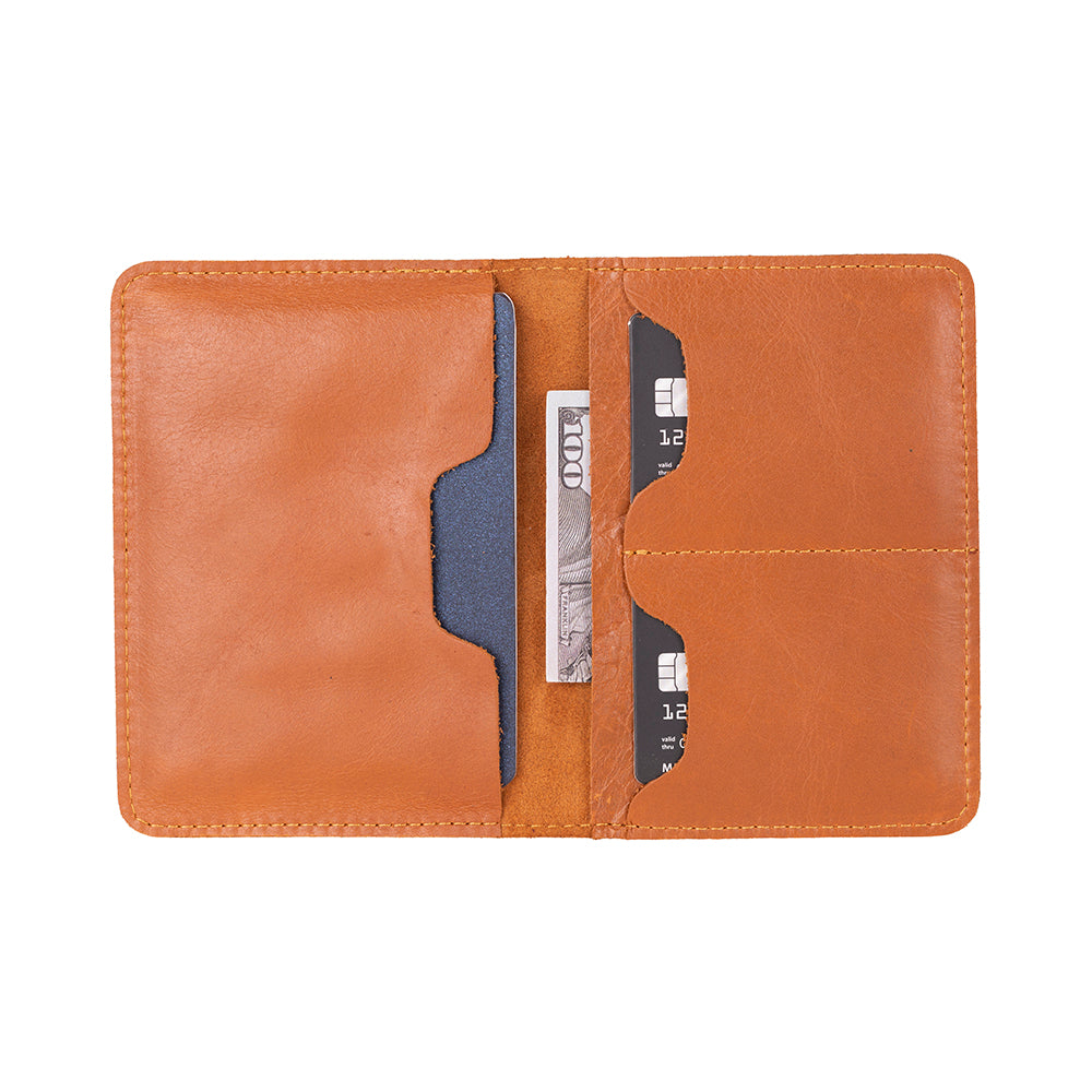 Reisepass Echt Leder Schutzhülle Passport Etui mit kartenfach Handmade