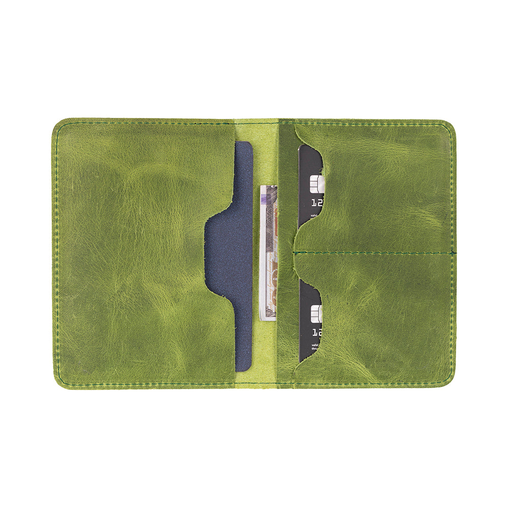 Reisepass Echt Leder Schutzhülle Passport Etui mit kartenfach Handmade
