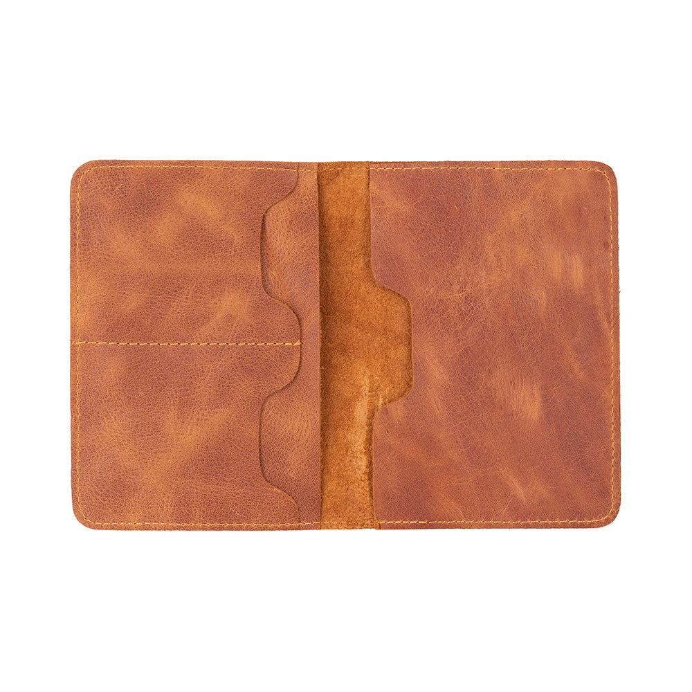 Reisepass Echt Leder Schutzhülle Passport Etui mit kartenfach Handmade