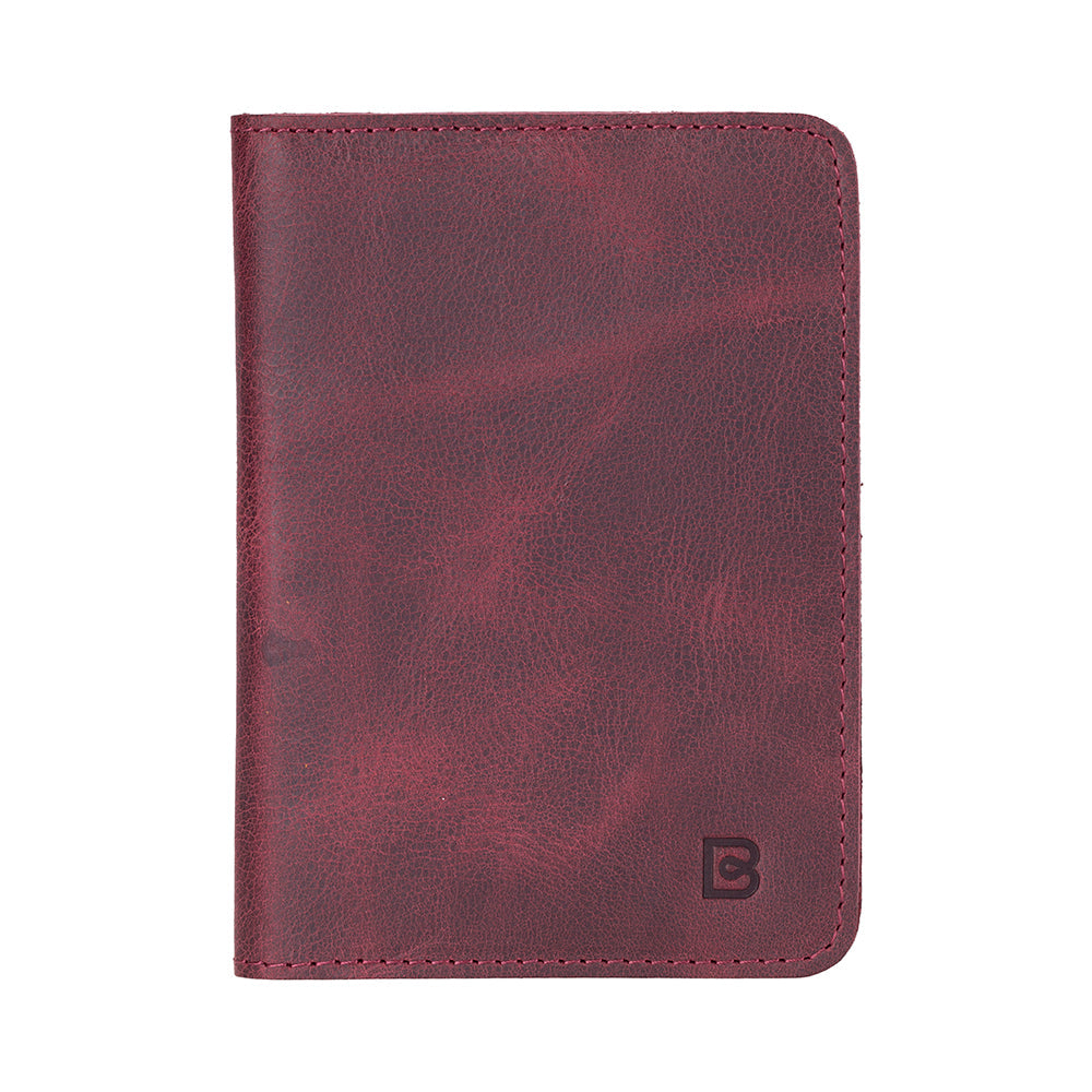 Reisepass Echt Leder Schutzhülle Passport Etui mit kartenfach Handmade