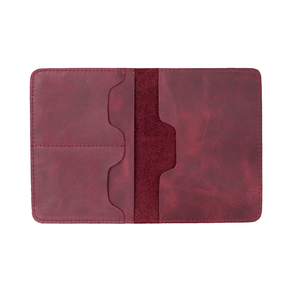 Reisepass Echt Leder Schutzhülle Passport Etui mit kartenfach Handmade