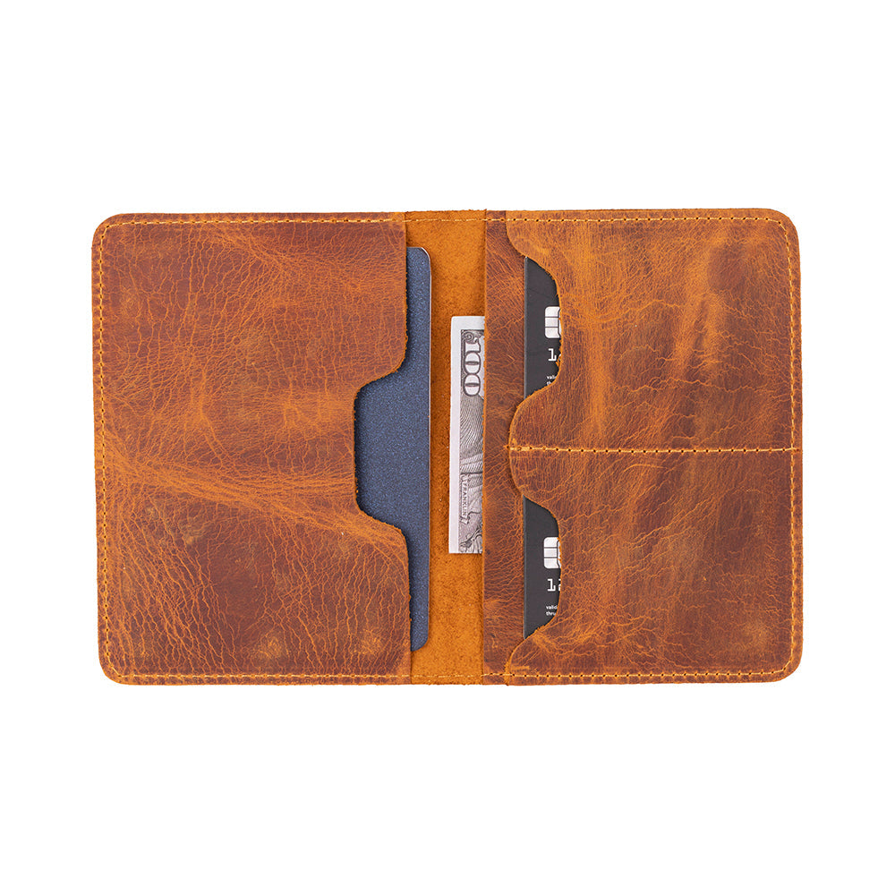Reisepass Echt Leder Schutzhülle Passport Etui mit kartenfach Handmade