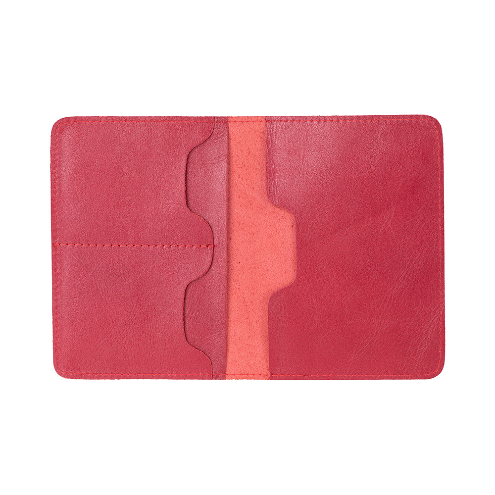 Reisepass Echt Leder Schutzhülle Passport Etui mit kartenfach Handmade