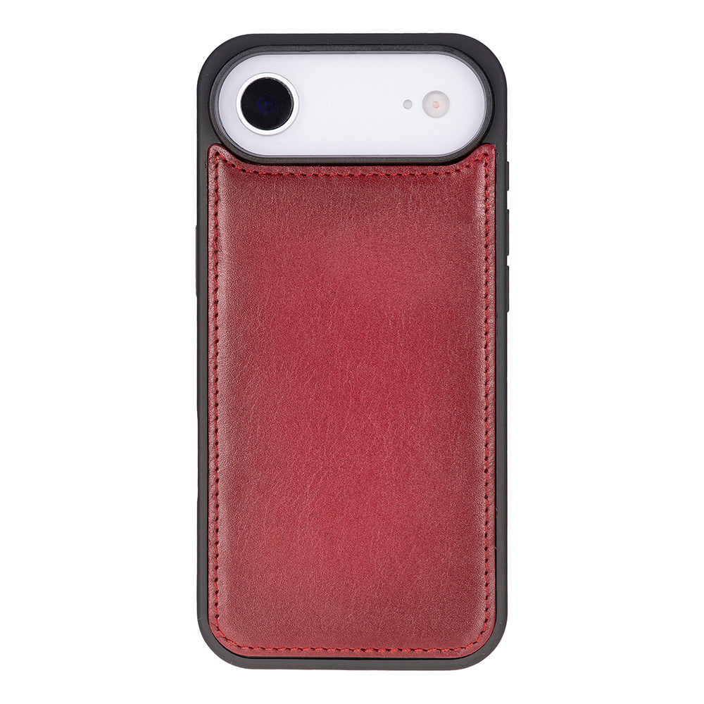 iPhone 17 Air Magic Wallet Echtleder Geldbörsenhülle (Rot, Schwarz, Tan, Rosa, Grau, Blau, Braun,)