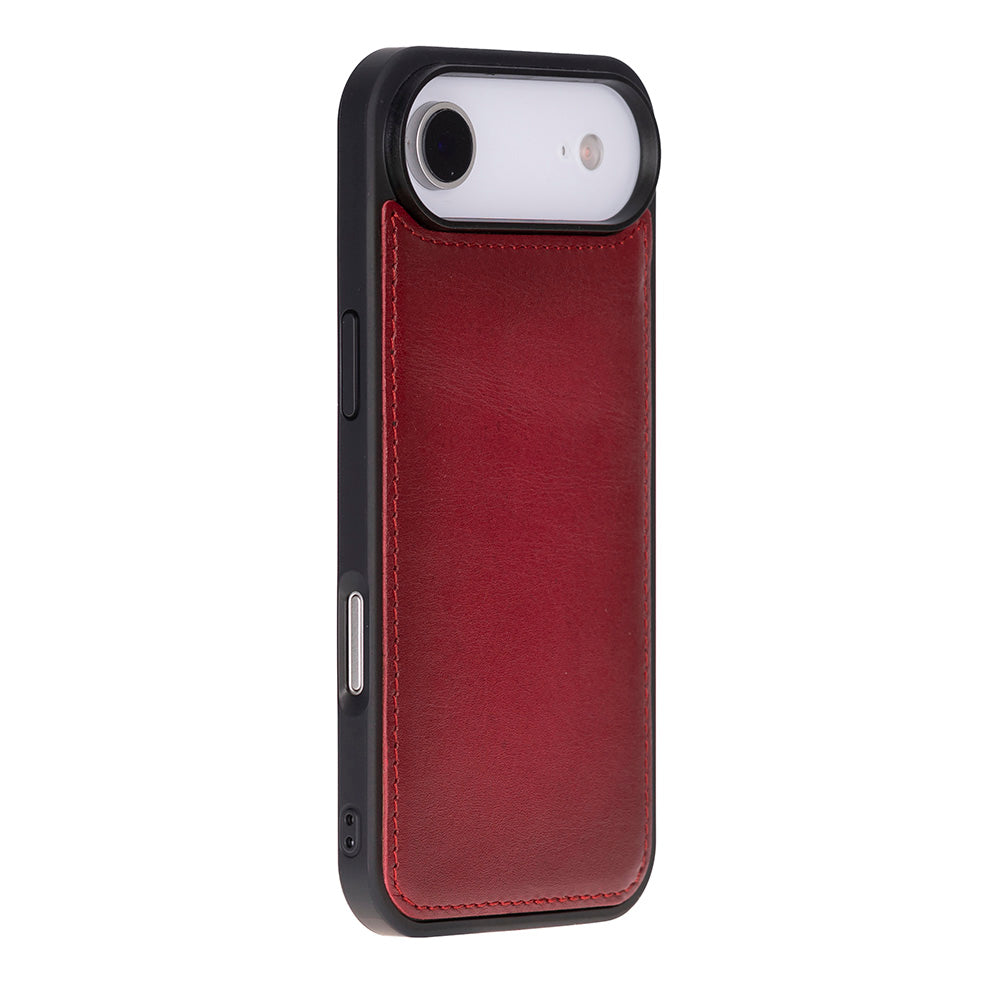 iPhone 17 Air Magic Wallet Echtleder Geldbörsenhülle (Rot, Schwarz, Tan, Rosa, Grau, Blau, Braun,)