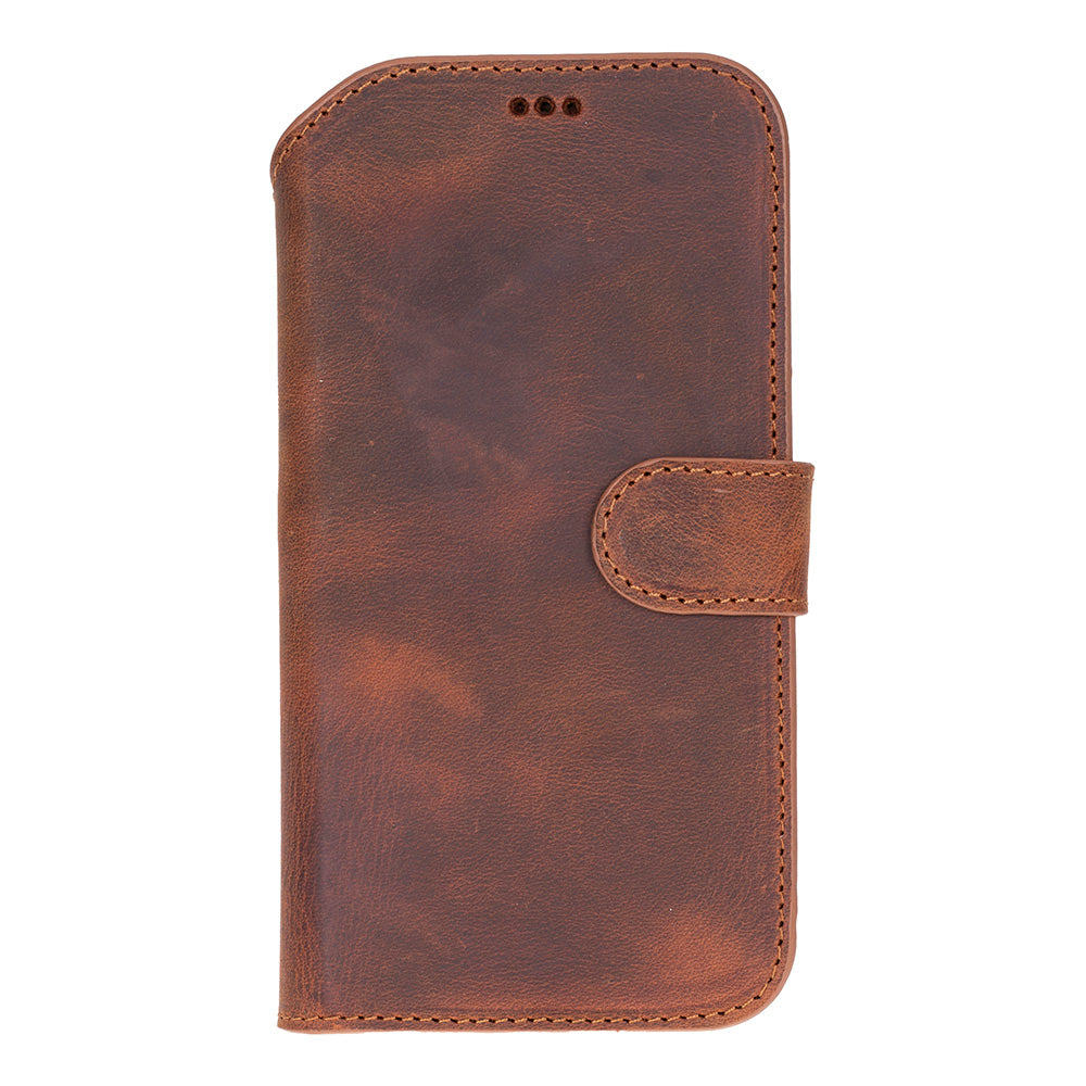 iPhone 17 Air Magic Wallet Echtleder Geldbörsenhülle (Rot, Schwarz, Tan, Rosa, Grau, Blau, Braun,)