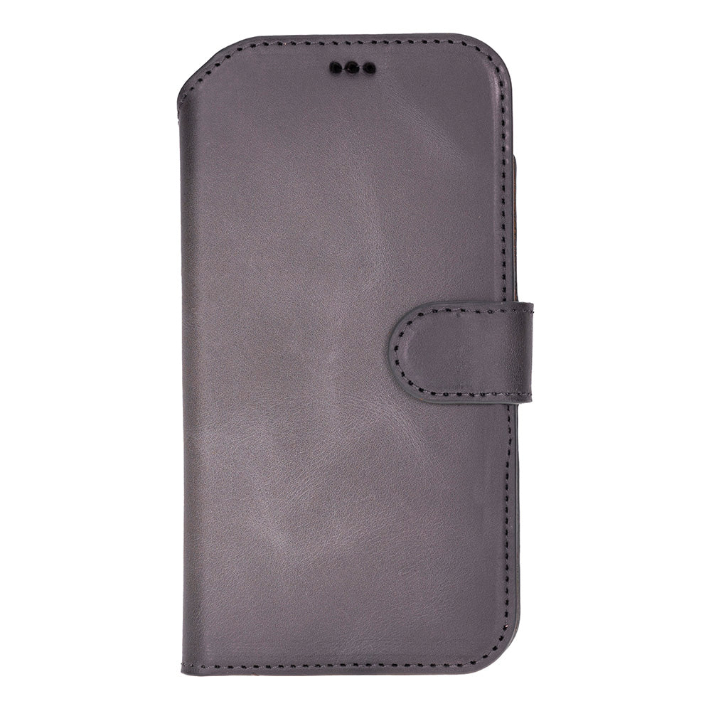 iPhone 17 Air Magic Wallet Echtleder Geldbörsenhülle (Rot, Schwarz, Tan, Rosa, Grau, Blau, Braun,)