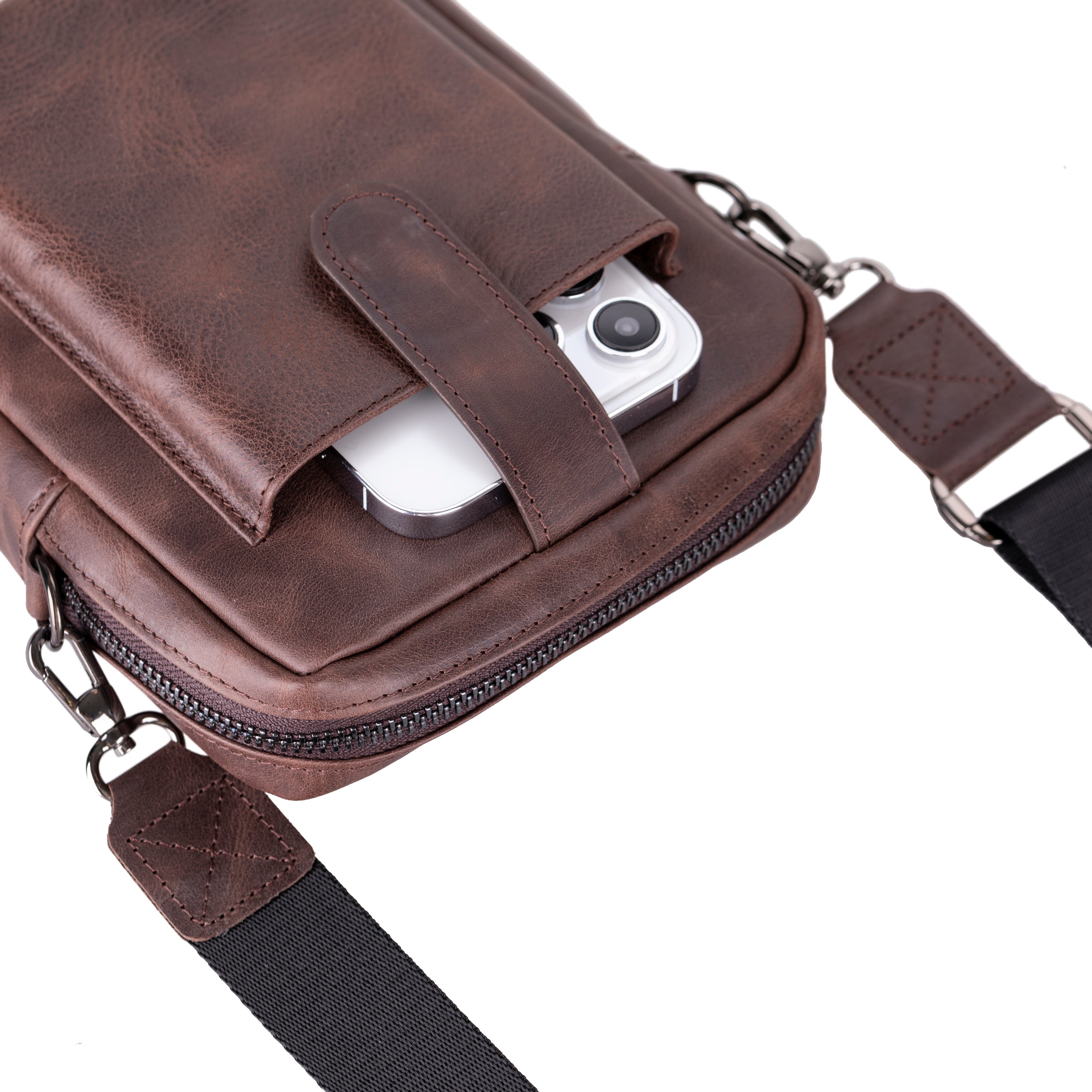 Pisa Echtleder-Crossbody-Tasche – Stil & Funktionalität vereint