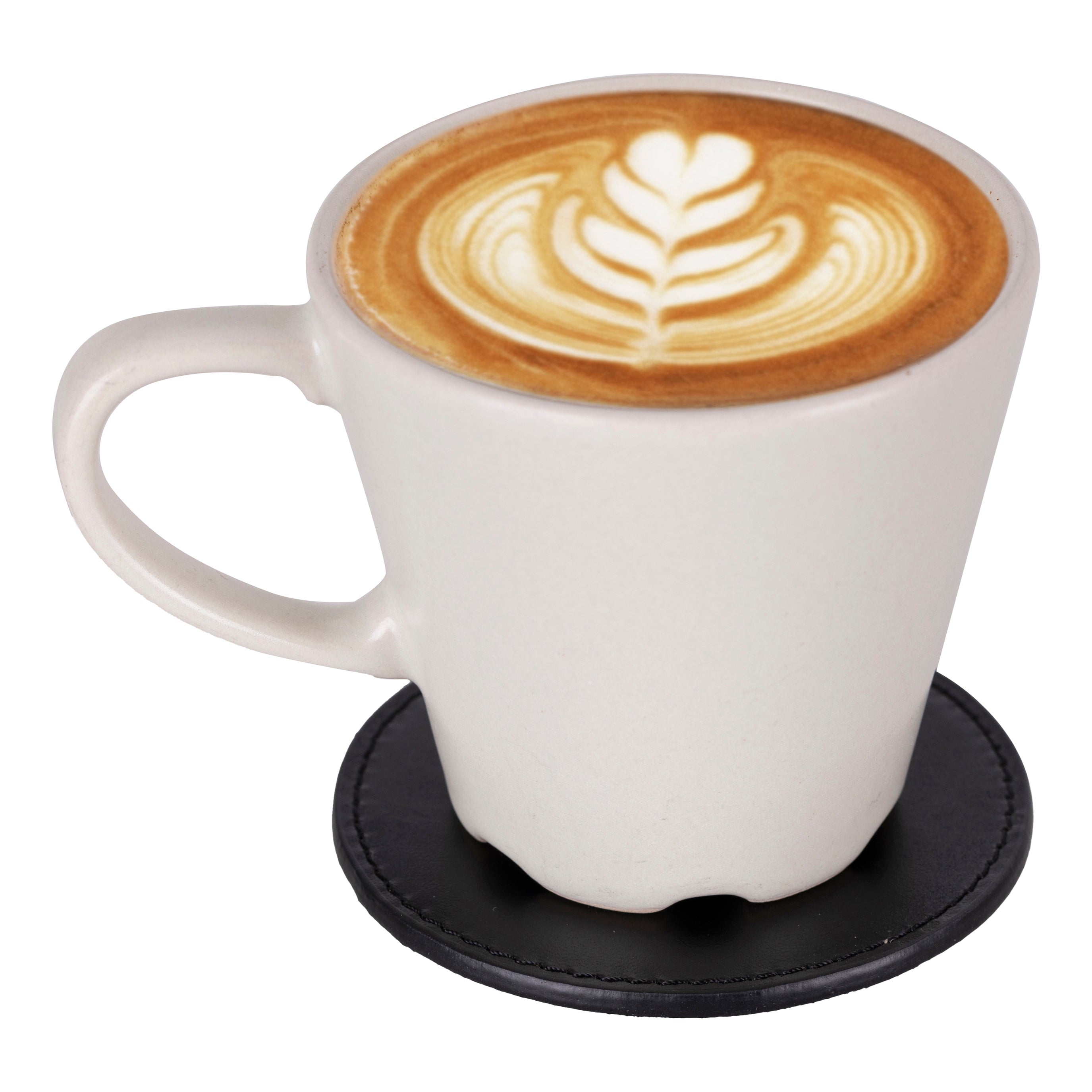 Divine Handgefertigtes Leder Untersetzer-Set (5 Stück + Halter)