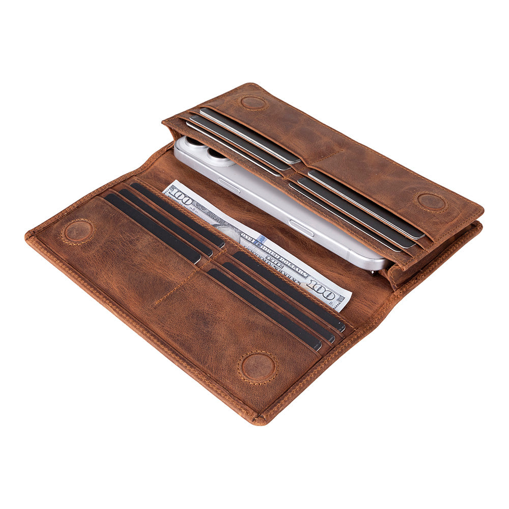 Modell Aura/ Damen Leder Geldbörse mit Handyfach