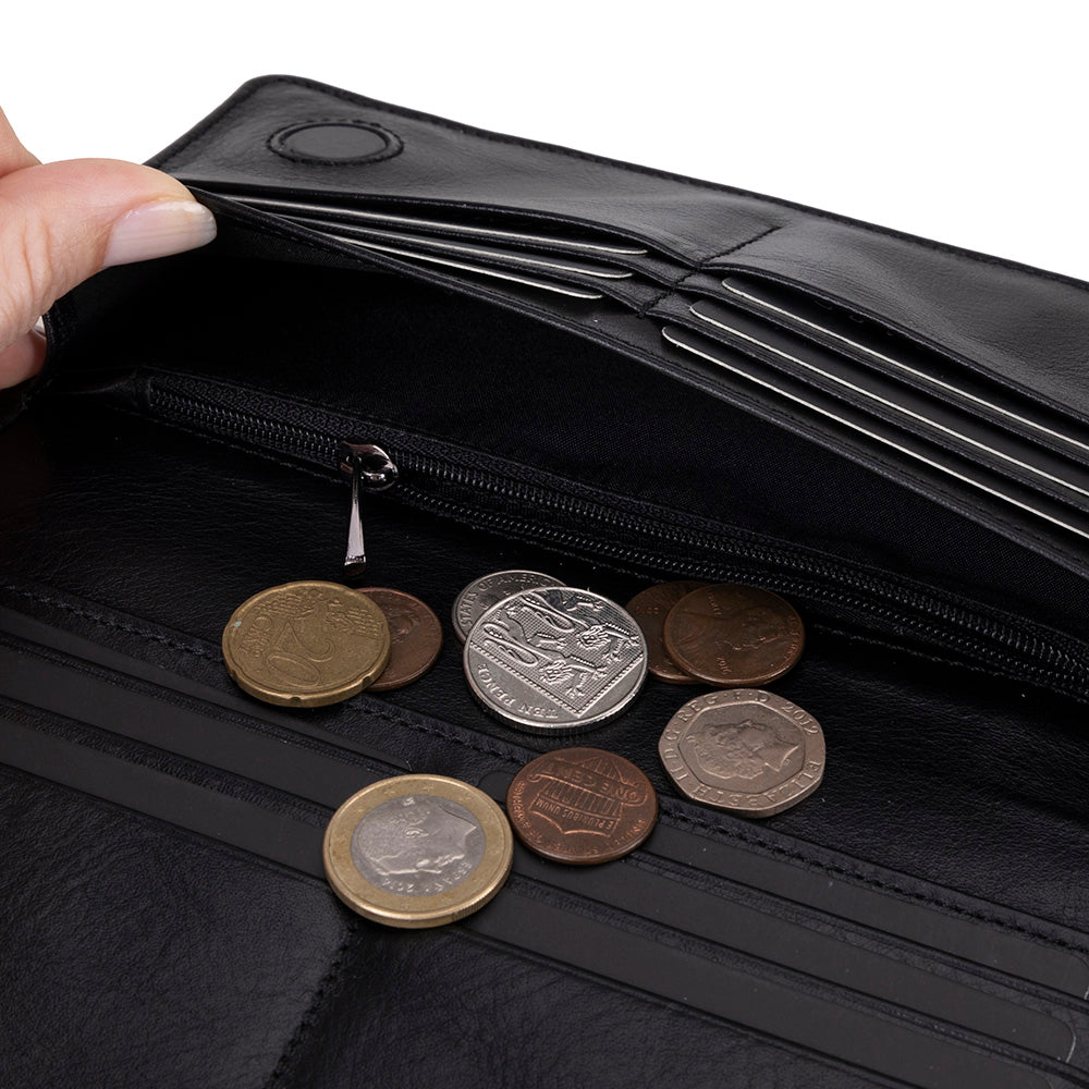 Modell Aura/ Damen Leder Geldbörse mit Handyfach