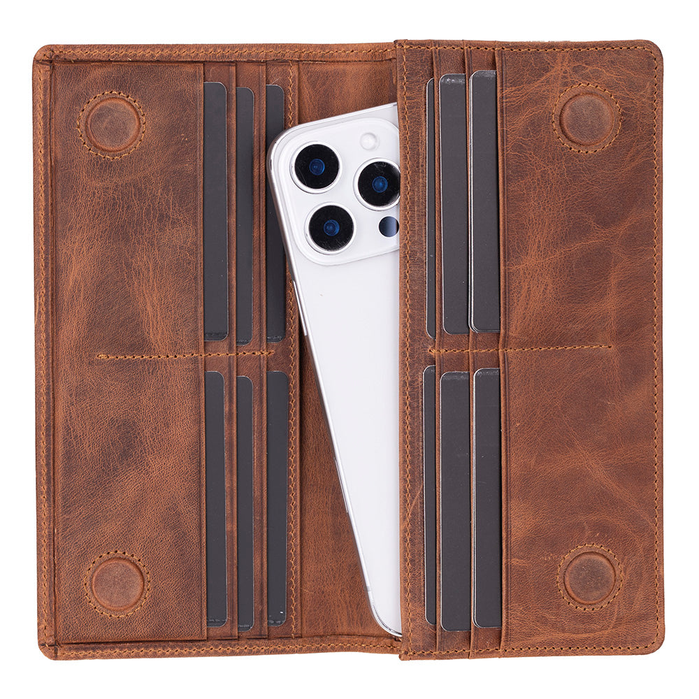 Modell Aura/ Damen Leder Geldbörse mit Handyfach