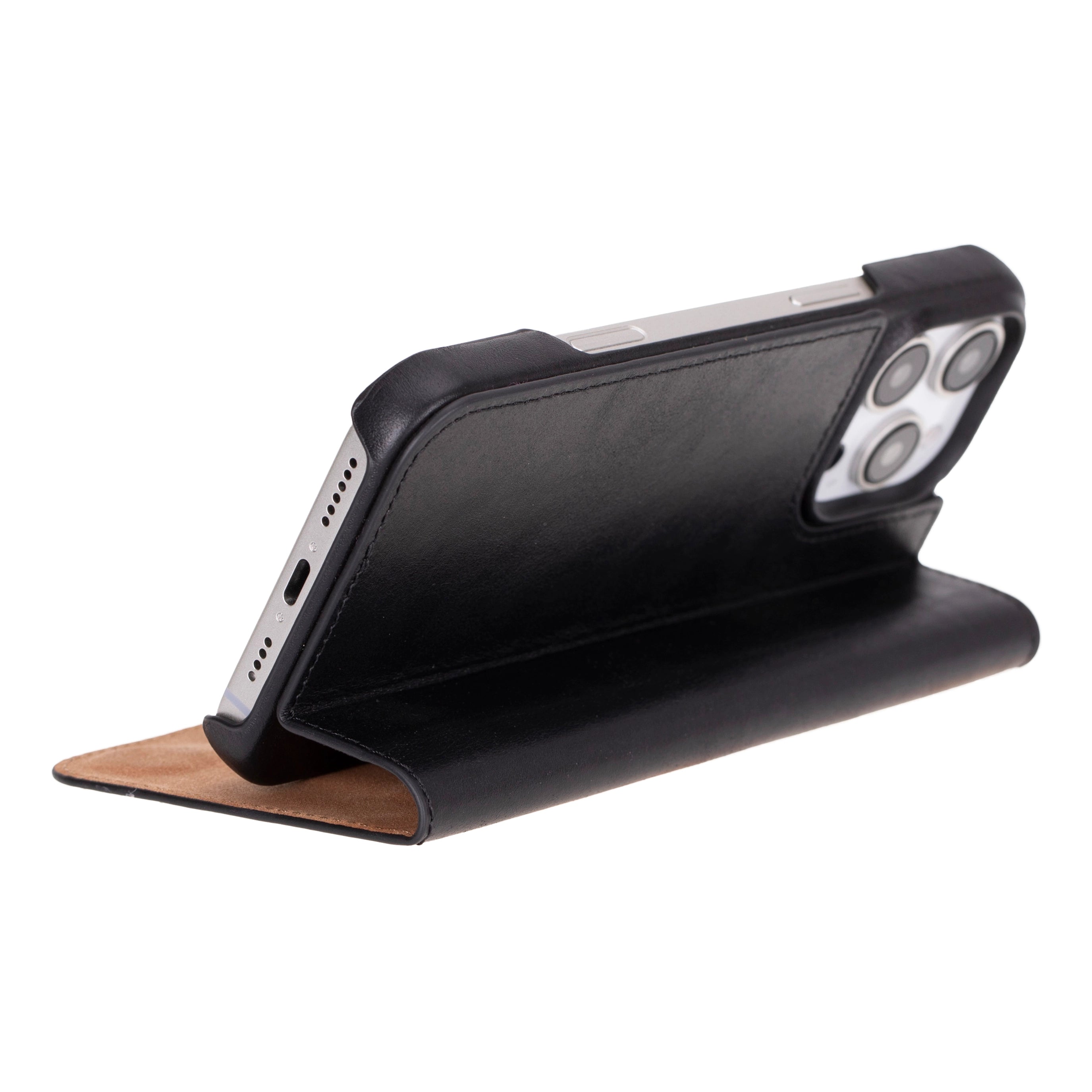 Sonat iPhone 16 Pro / 16 Pro Max Lederhülle - Stil & Funktion Perfekt Kombiniert