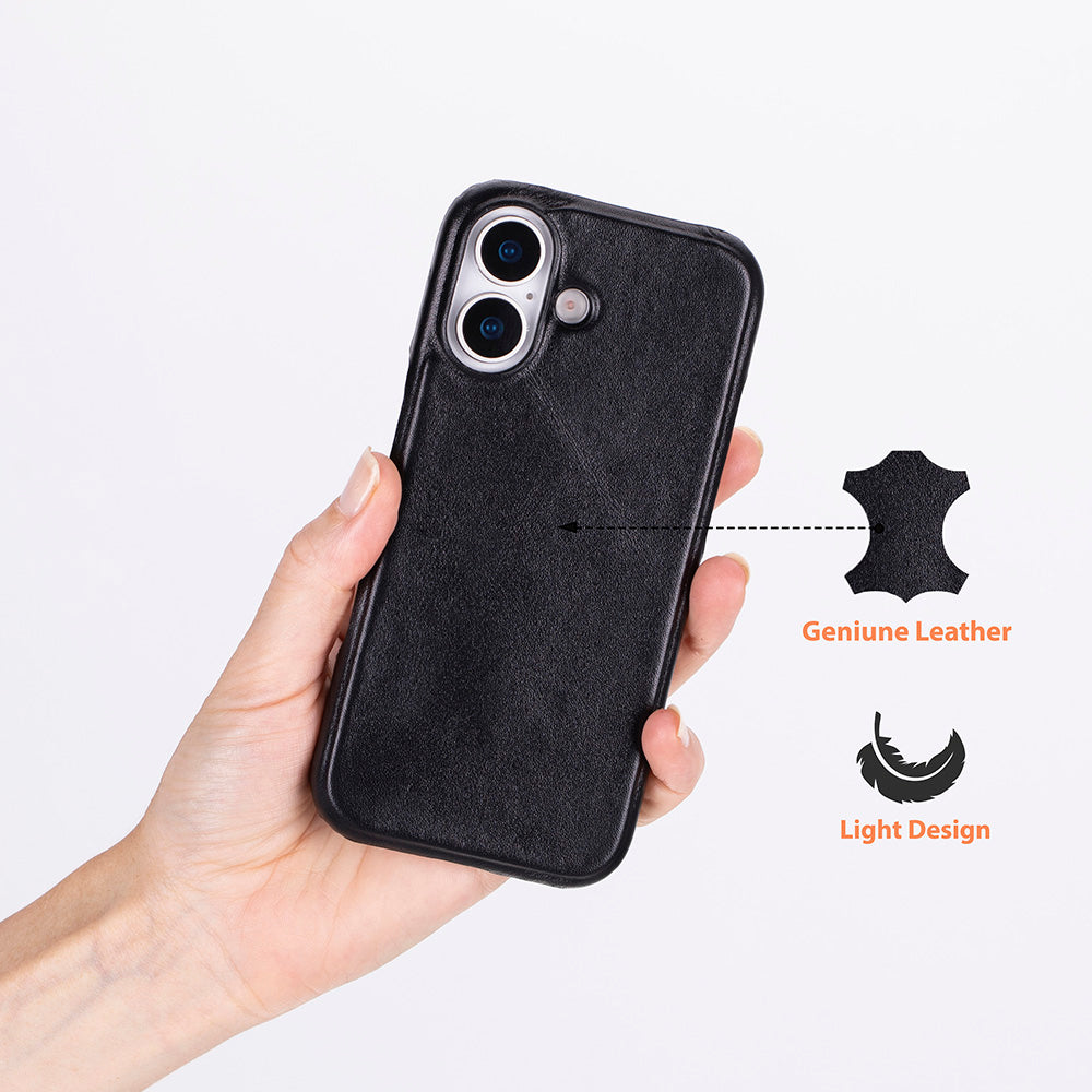 iPhone 17 (6.3") Ultimate Jacket Echtleder Dünne Hülle