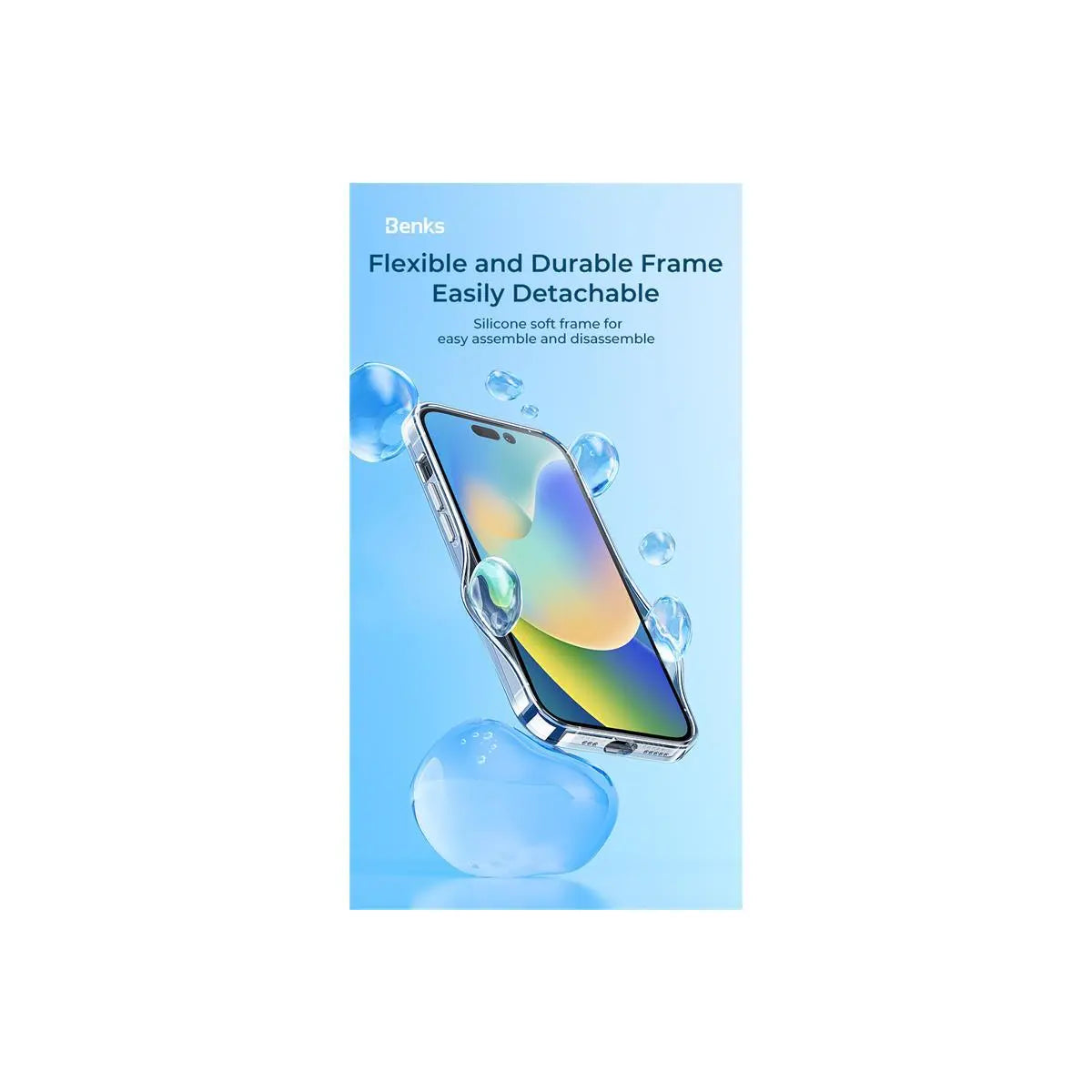 Benks - MagSafe crystal Schutzhülle iPhone 14 und 13