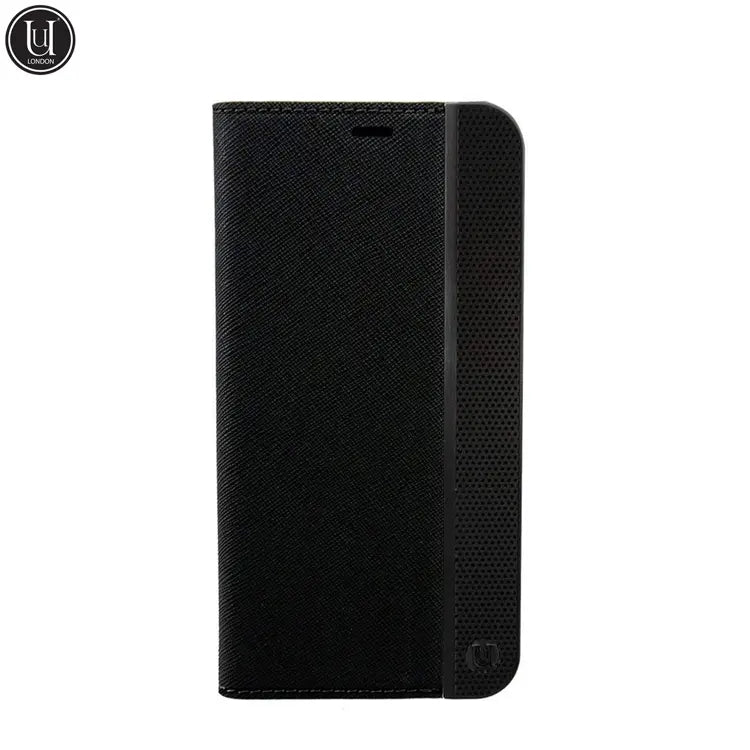 Uunique - iPhone Xs / X Flip Cover Folio Case Gunmetal (UUIP8WC007) - Schwarz