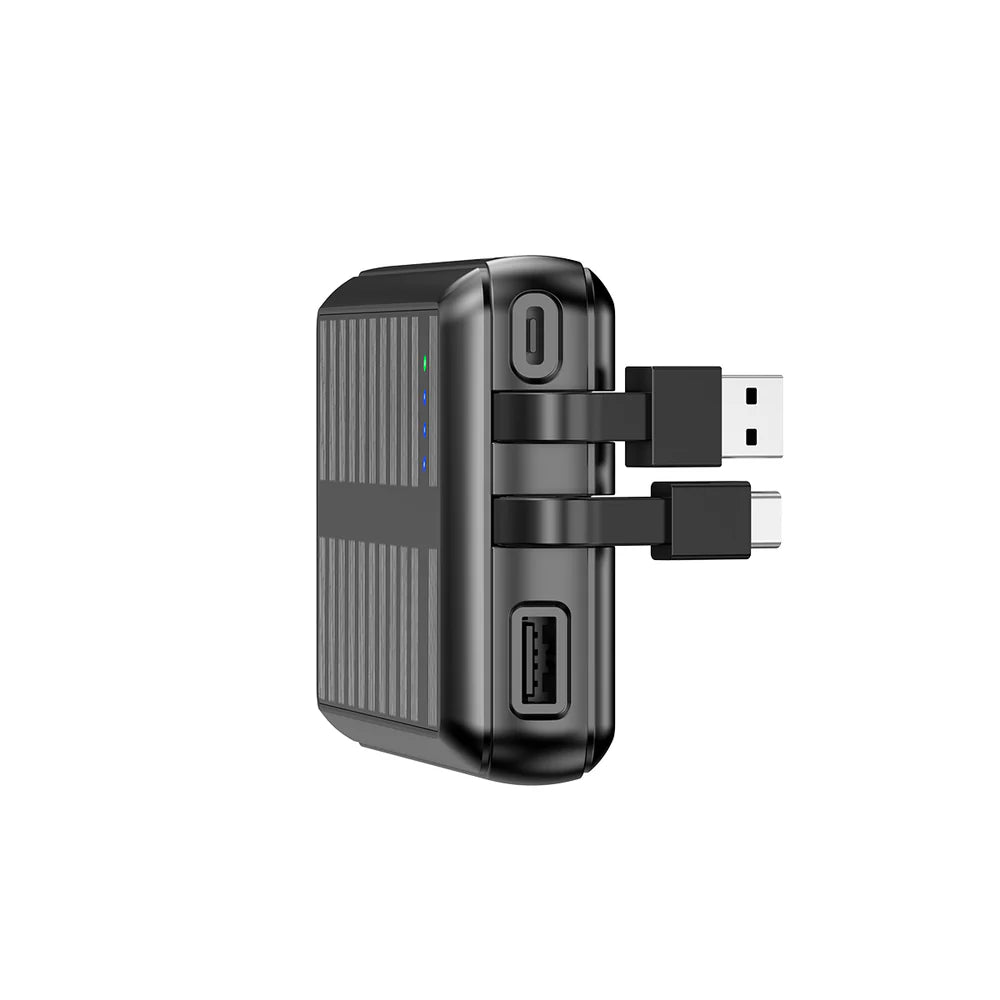 Rixus RXPB47 Solar Powerbank 20.000 mAh – Integrierte USB & Typ-C Kabel