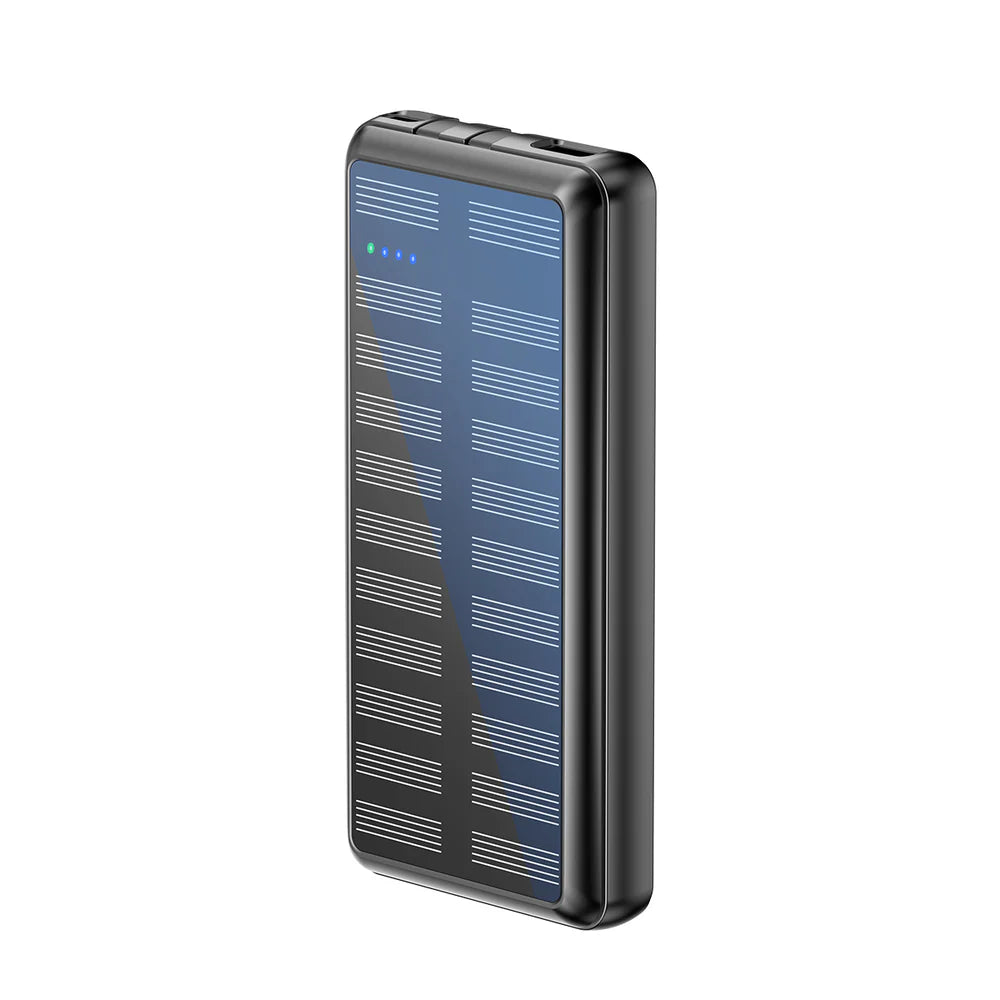 Rixus RXPB47 Solar Powerbank 20.000 mAh – Integrierte USB & Typ-C Kabel
