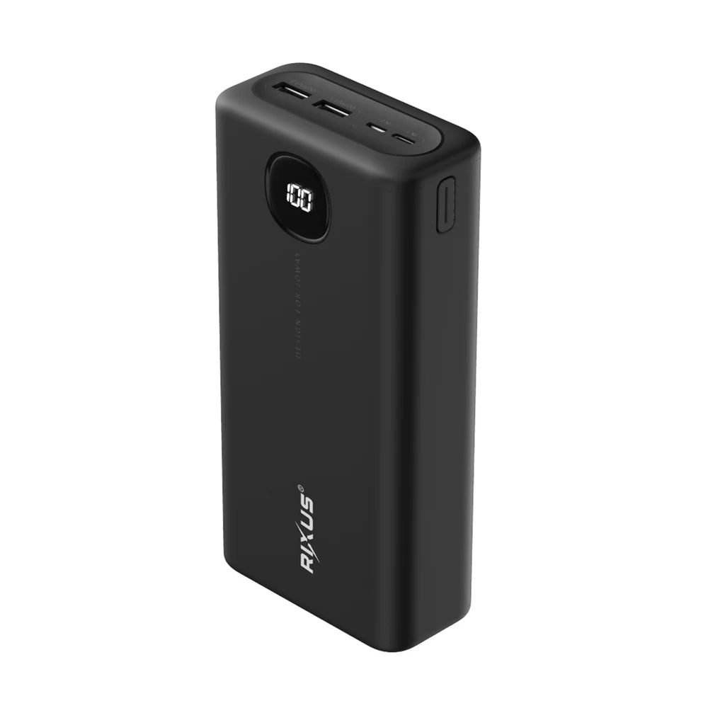 Rixus RXPB40 40.000mAh Hochkapazitäts-Powerbank mit Digitalanzeige
